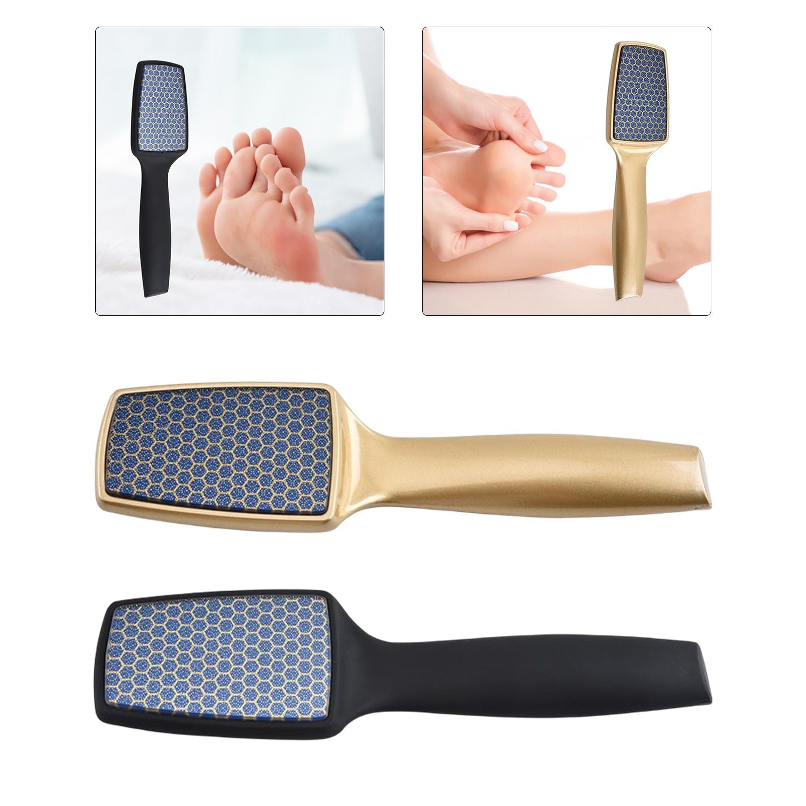 Manual Foot File Easy Clean Foot Scraper Nano Glass Portable for Women Black