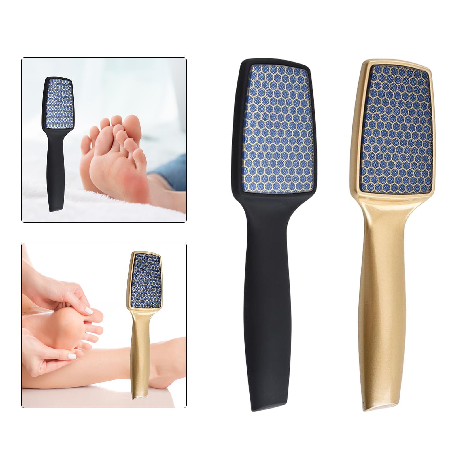Manual Foot File Easy Clean Foot Scraper Nano Glass Portable for Women Black