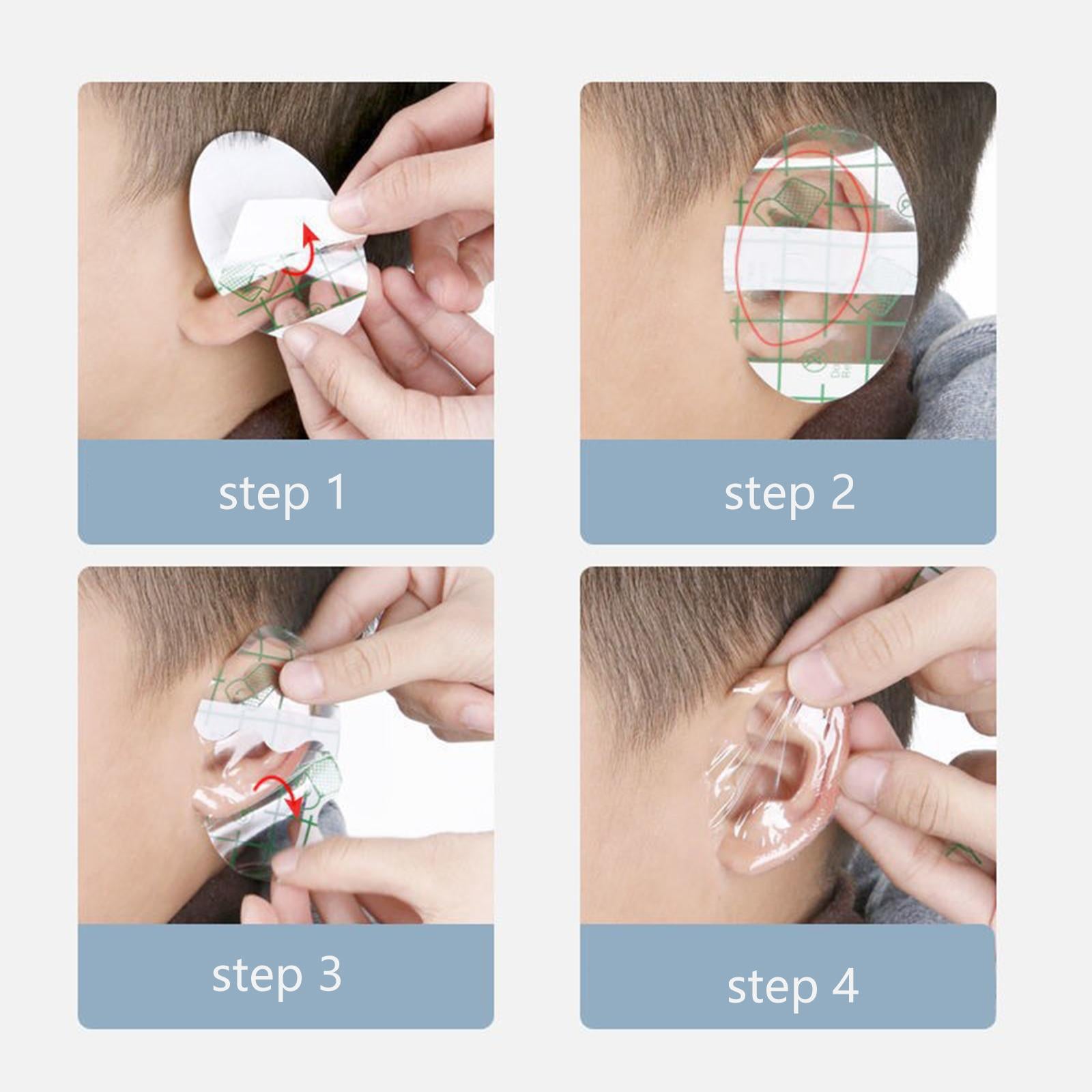 50x Baby Waterproof Ear Covers Disposable Portable for Shower Swimming