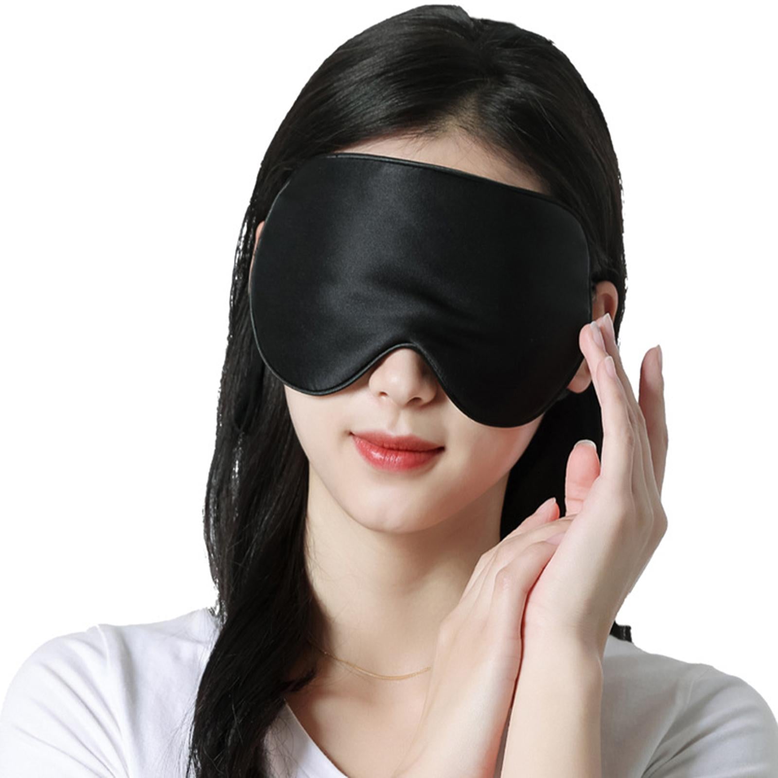 Sleeping Eye Mask Lightweight Sleeping Mask Portable for Travel Sleep Nap Black