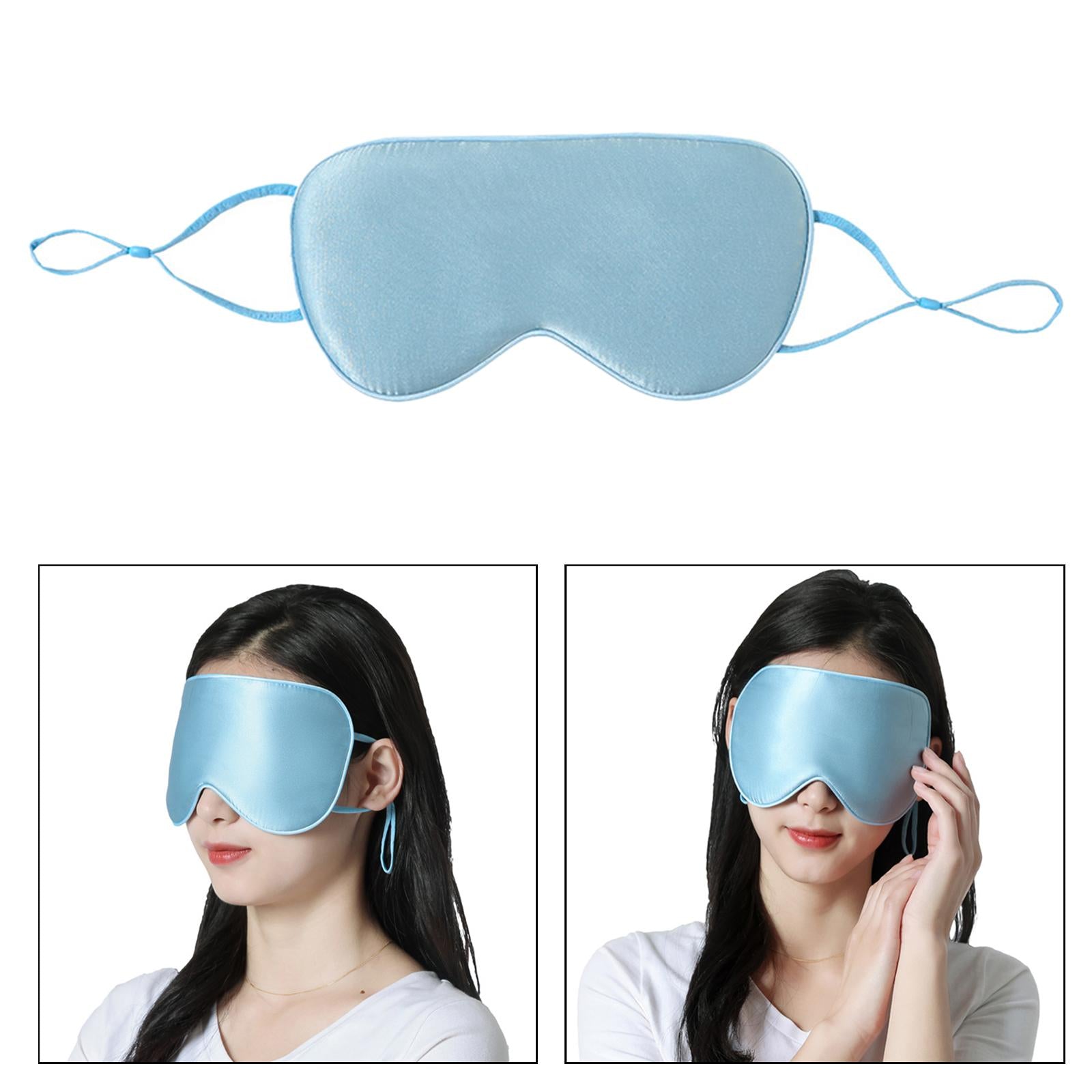 Sleeping Eye Mask Lightweight Sleeping Mask Portable for Travel Sleep Nap Light Blue