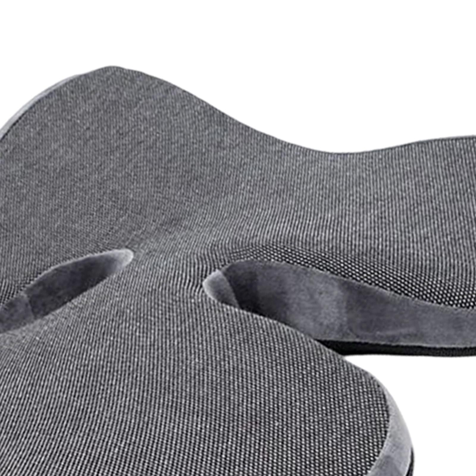 Breathable Memory Foam Seat Cushion U Shape Seat Cushion Contoured Corrector Grey