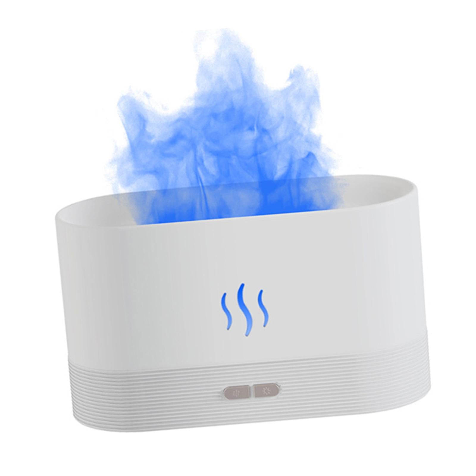 Air Humidifier USB with Realistic Flame Auto Shut Off Home Decor  White