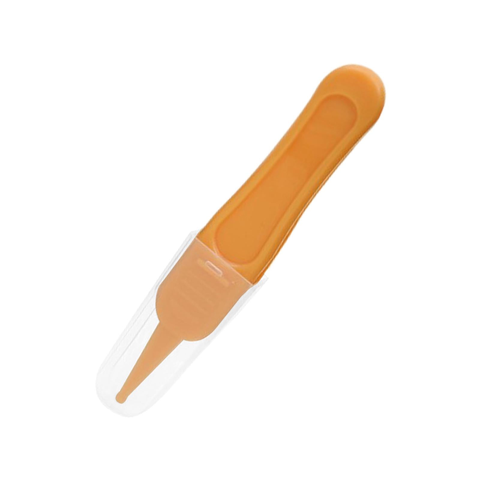 Baby Nose Tweezers Infant Ear Nose Navel Cleaning Tweezers Forceps Yellow