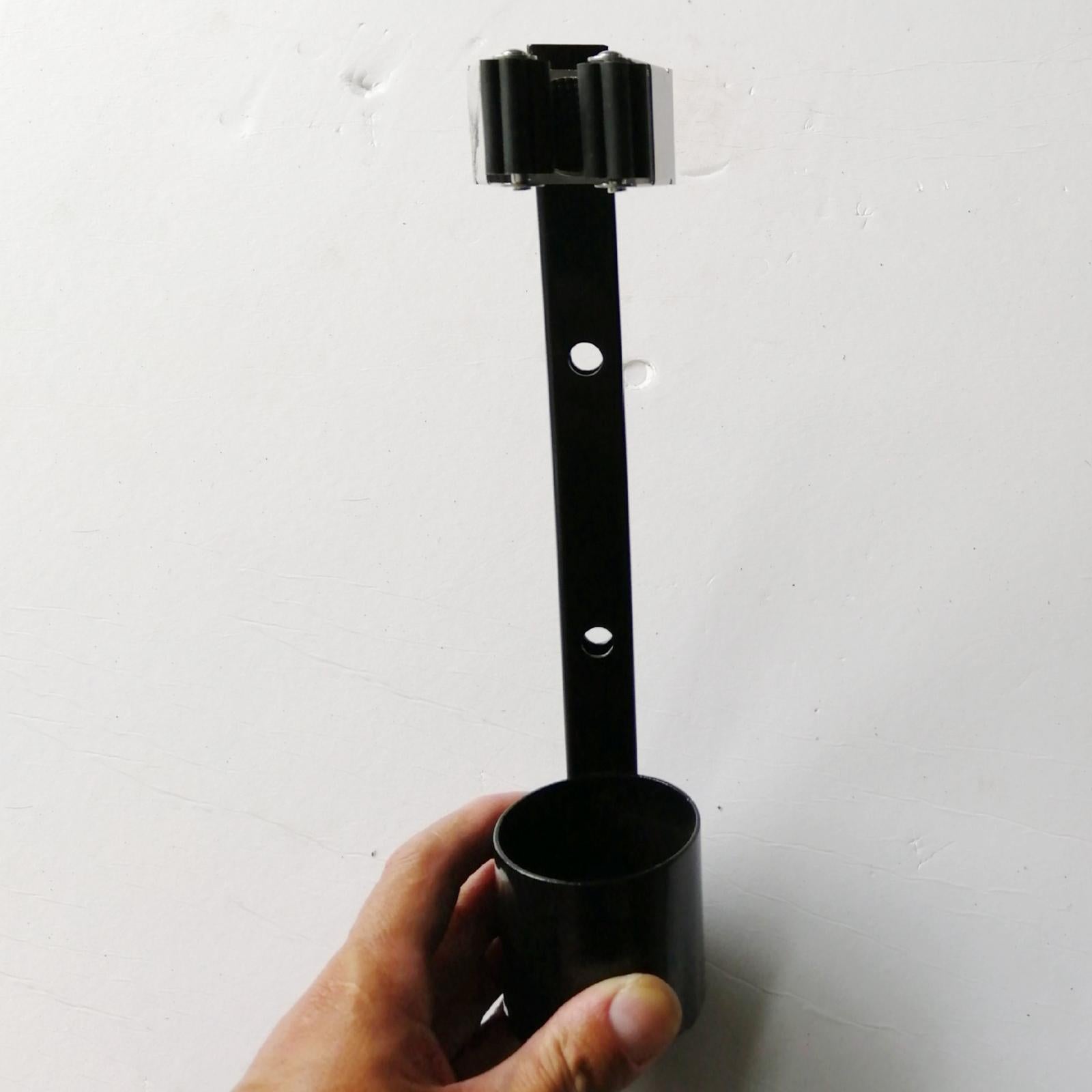 Metal Cane Walking Stick Crutch Holder Bracket for Wheelchairs and Rollators