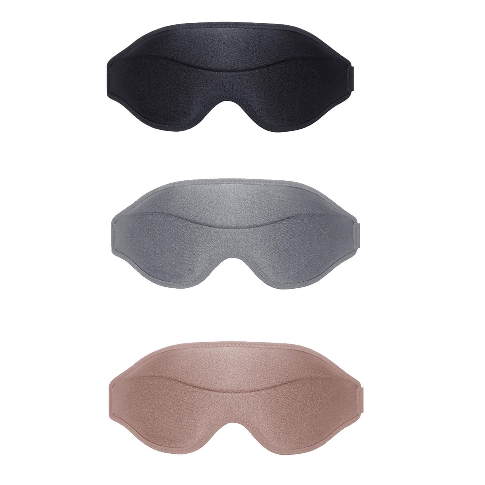 Sleep Mask Eye Mask 3D Contoured Eyeshade for Yoga Sleeping Women Men Black