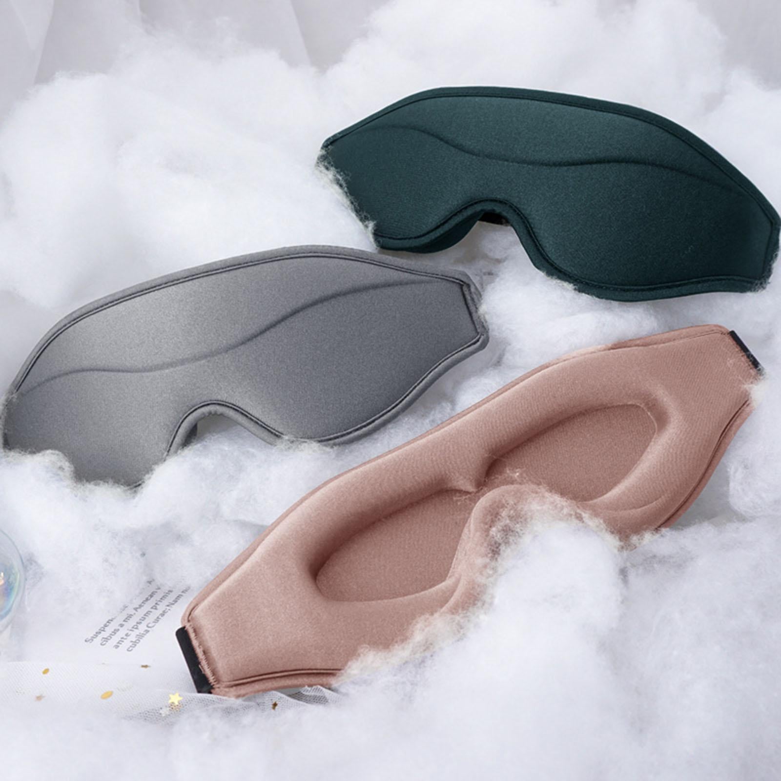 Sleep Mask Eye Mask 3D Contoured Eyeshade for Yoga Sleeping Women Men Gray