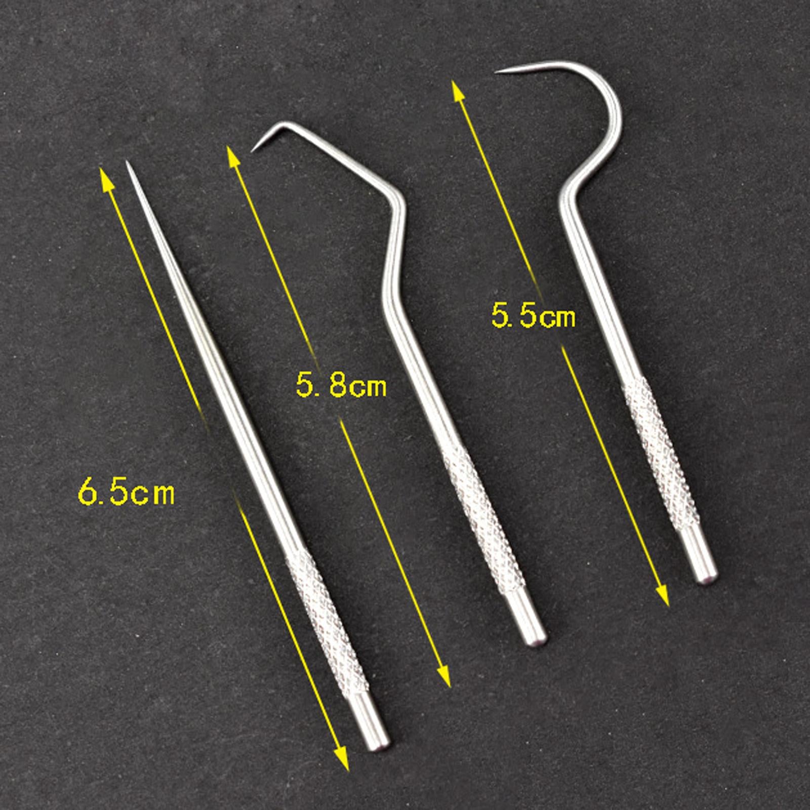 Stainless Steel Toothpick Kit with Waterproof Holder for Daily Use Traveling