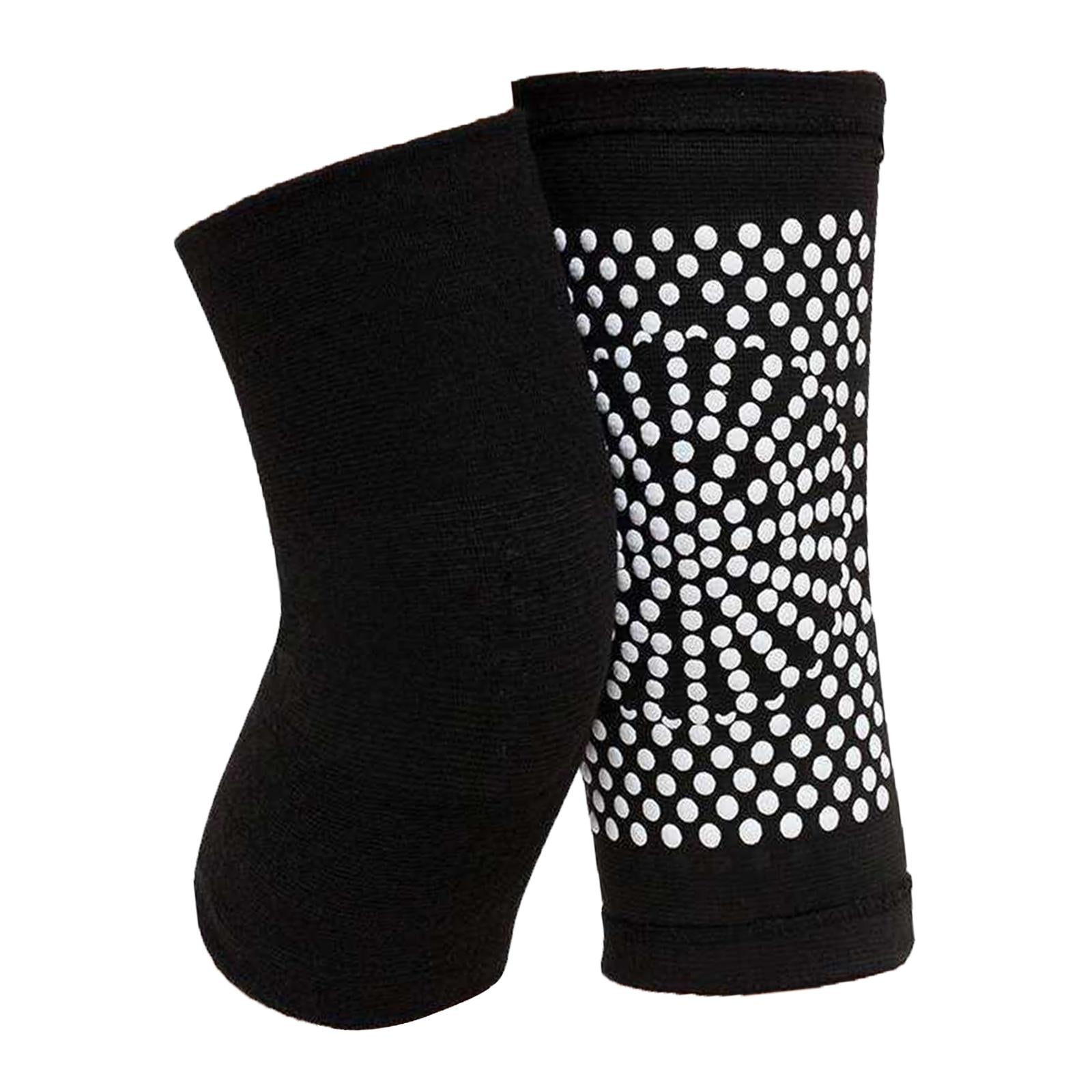 Breathable Knee Braces Pads Knee Support Sleeve for Unisex Running Black M