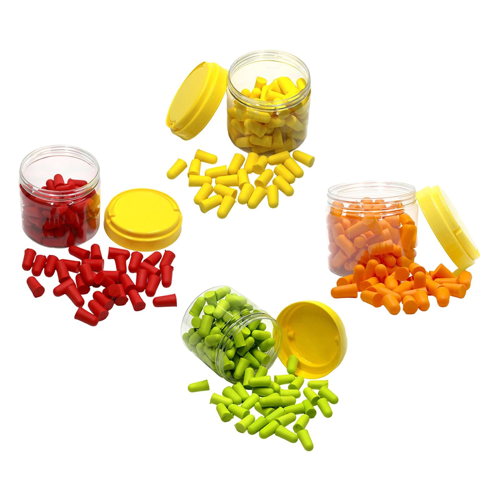 50 Pair Ear Plugs for Sleeping Noise Reduction Foam Earplugs Yellow