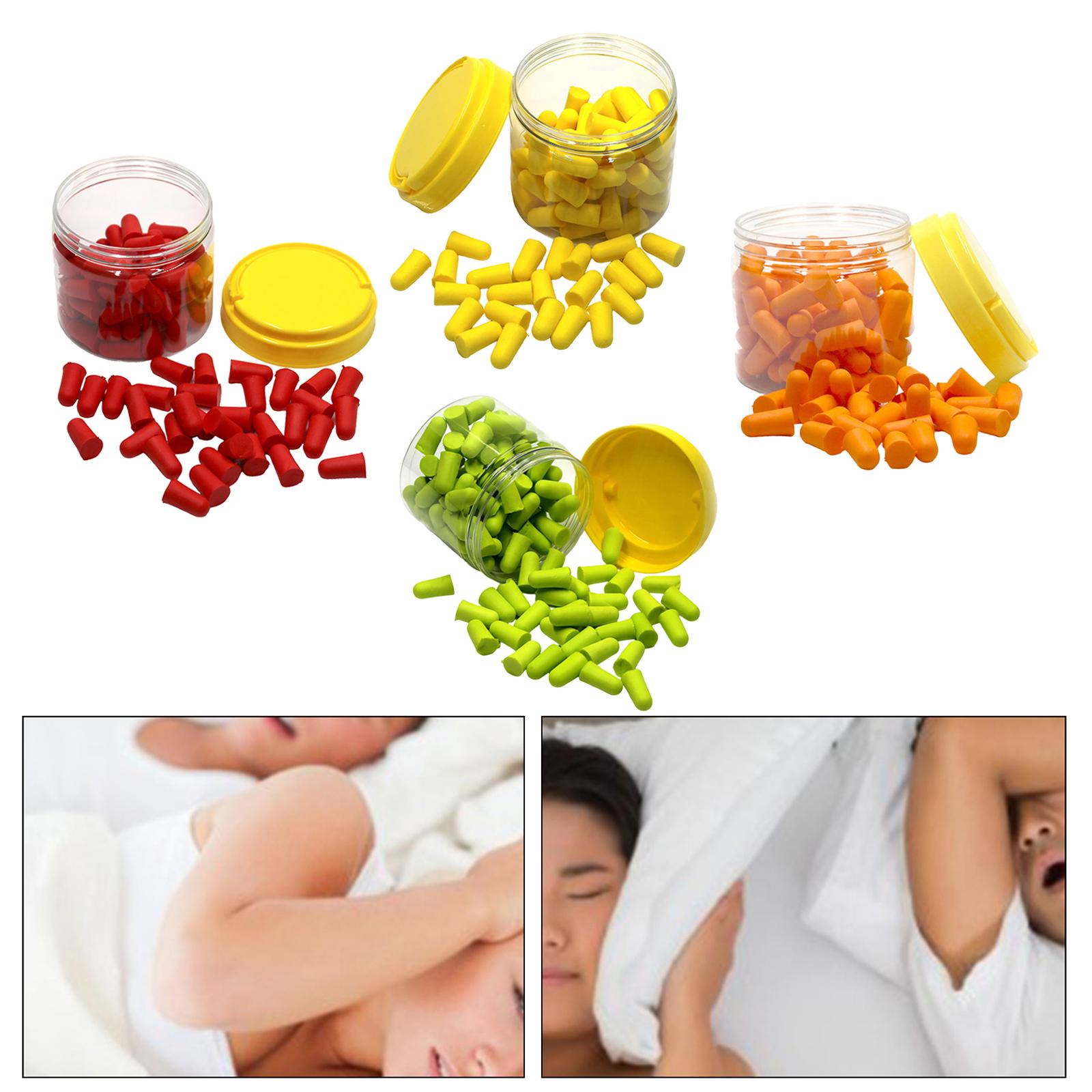 50 Pair Ear Plugs for Sleeping Noise Reduction Foam Earplugs Yellow