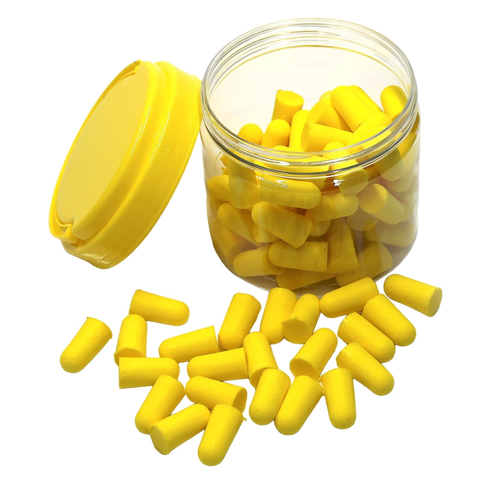 50 Pair Ear Plugs for Sleeping Noise Reduction Foam Earplugs Yellow