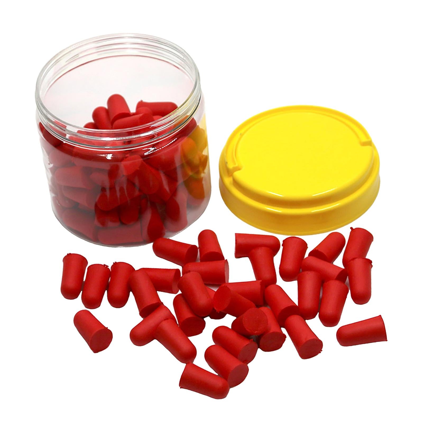 50 Pair Ear Plugs for Sleeping Noise Reduction Foam Earplugs Red