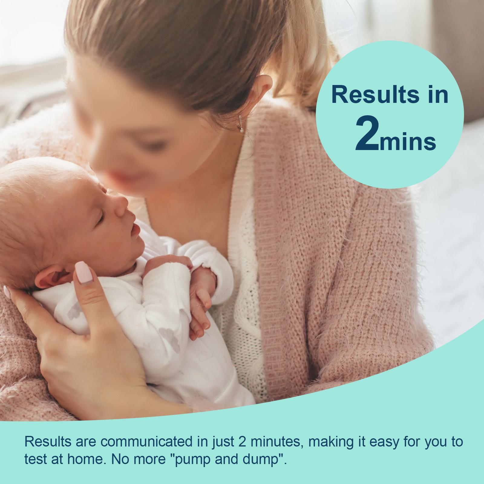 Breastmilk Test Strips for Results in 2 minute Precise detect