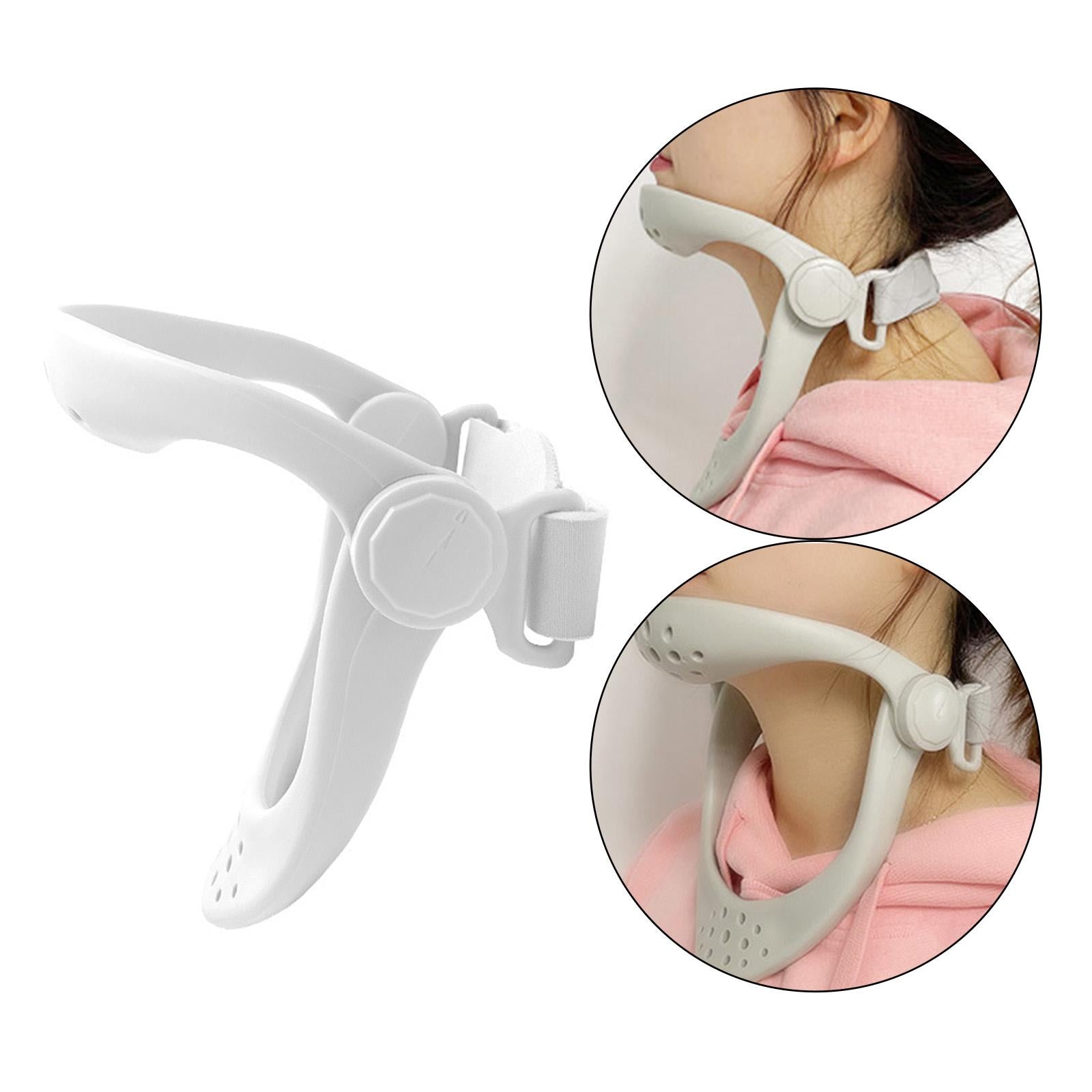 Neck Brace Cervical Traction Device Fixed Bracket Posture Corrector White