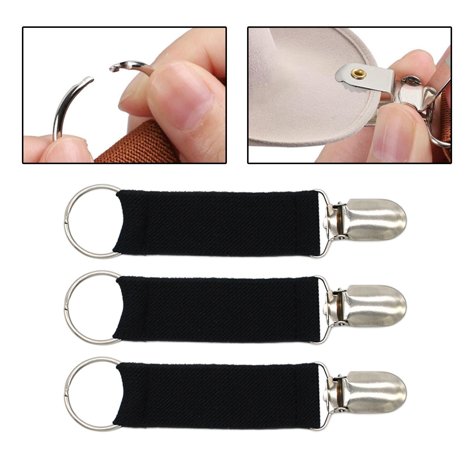 Elastic Hat Clips for Suitcase for Accessory Outdoor Women Black