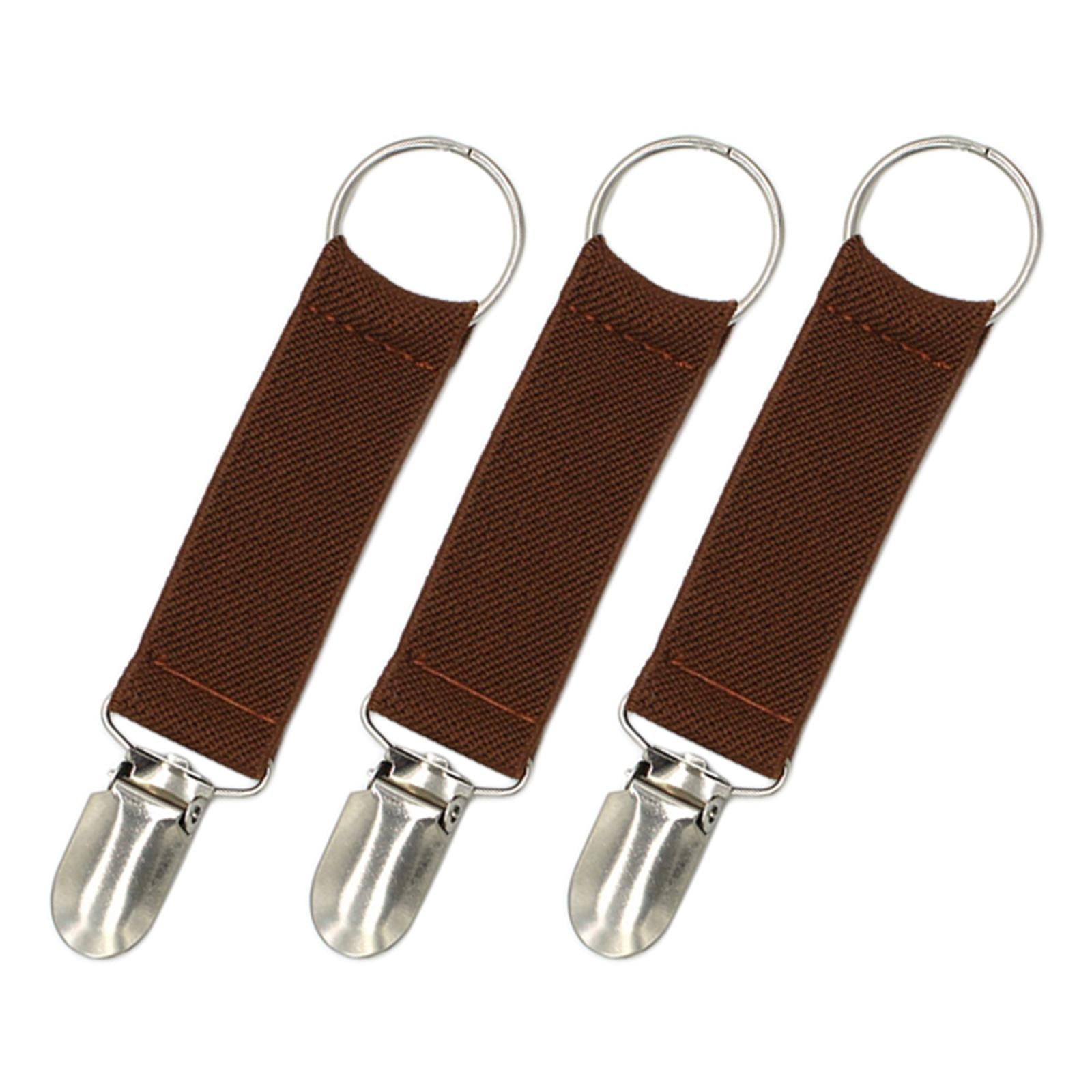 Elastic Hat Clips for Suitcase for Accessory Outdoor Women Dark Brown
