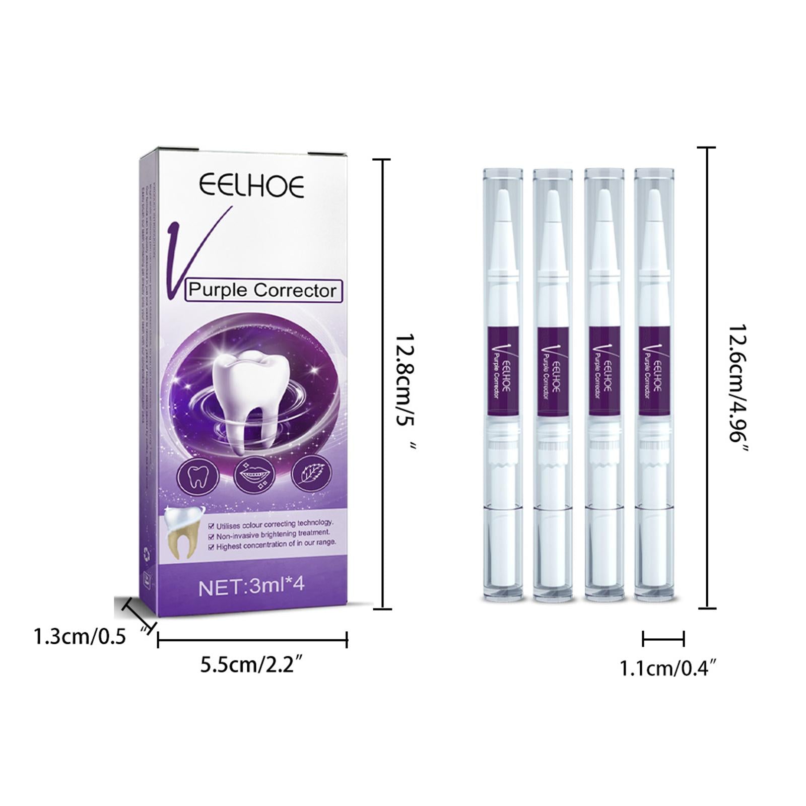 Purple Toothpaste Cleaning Pen Cleaner for Driving 4pcs
