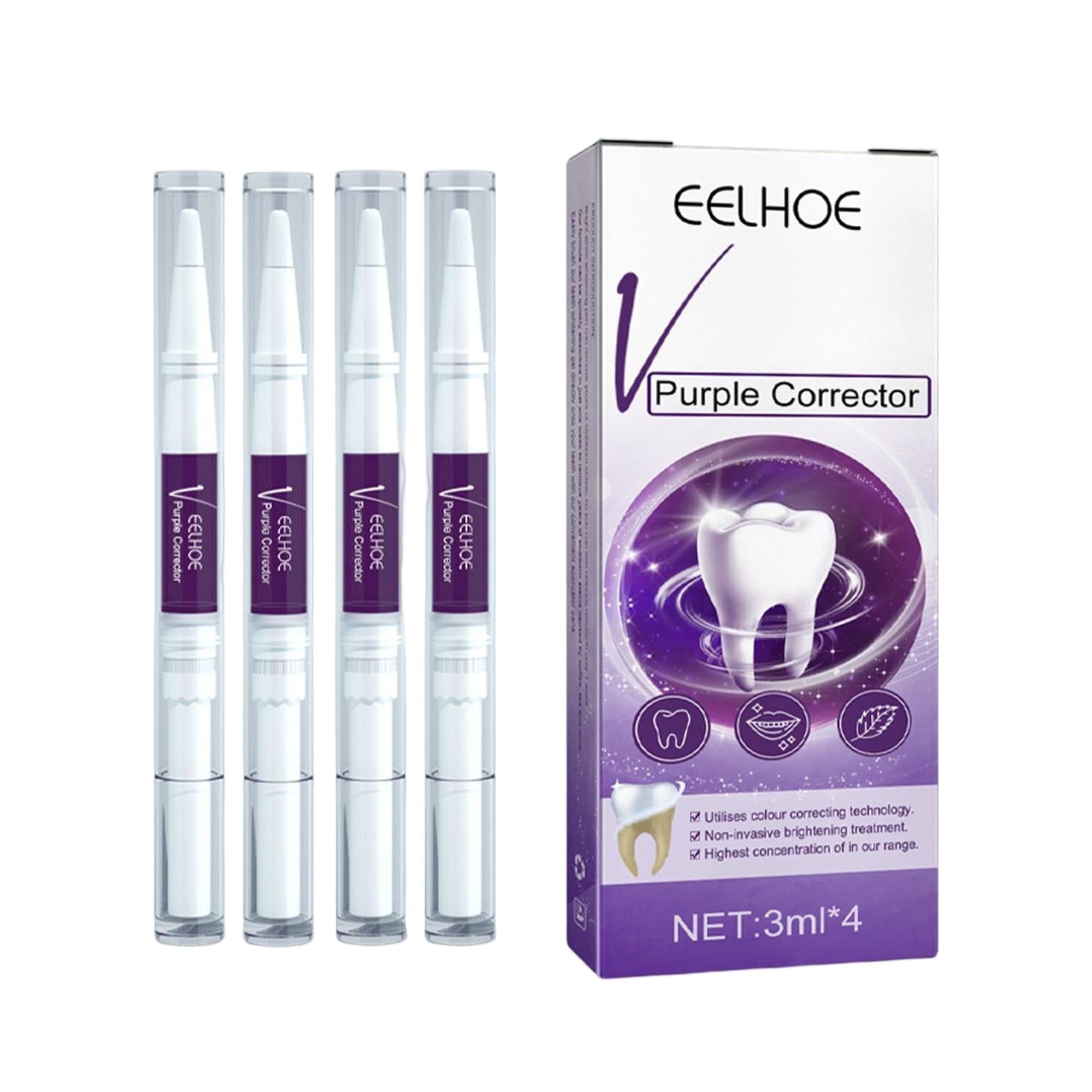 Purple Toothpaste Cleaning Pen Cleaner for Driving 4pcs