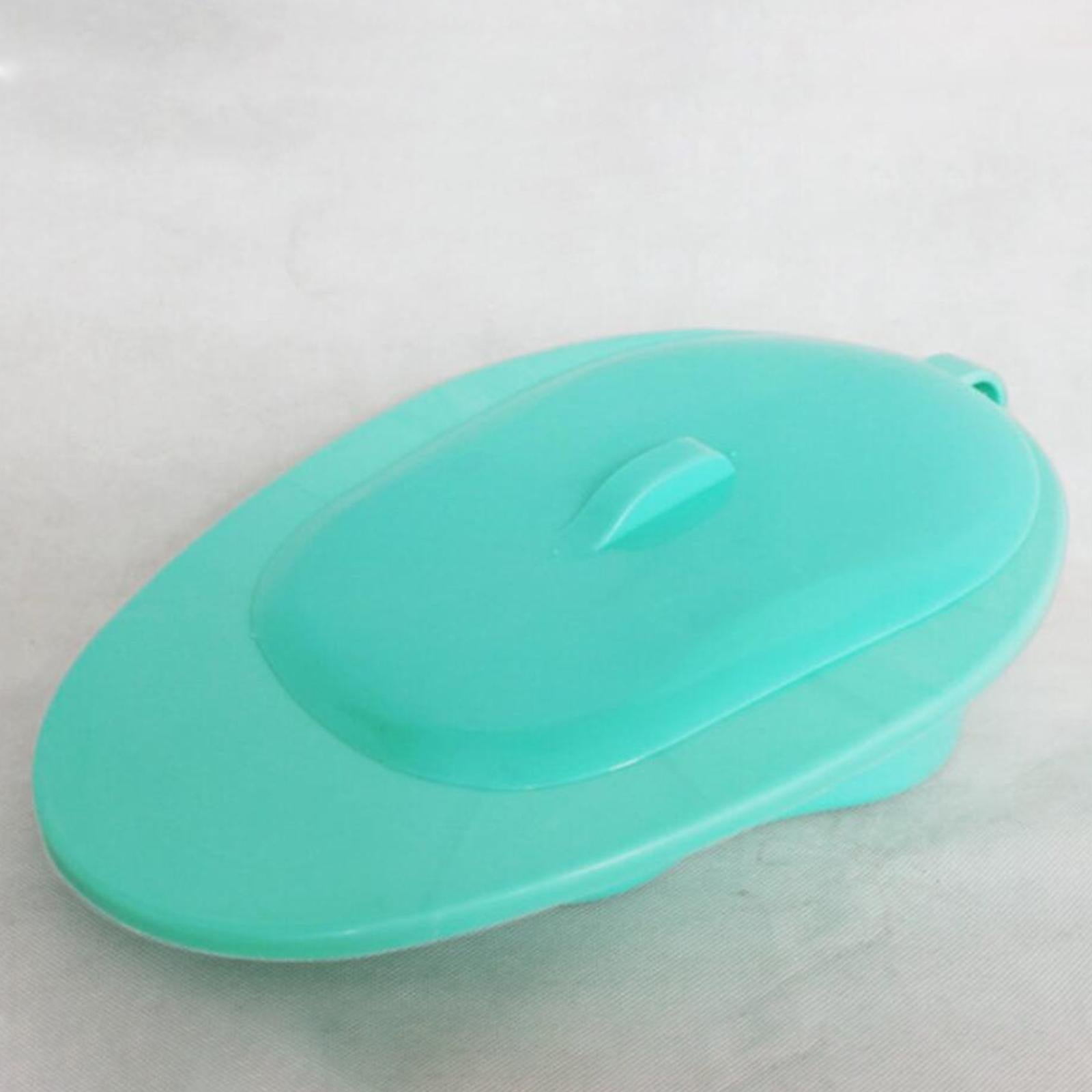Thick Bedpan with Cover Portable Toilet Bed Pan Smooth for Old Man Elderly