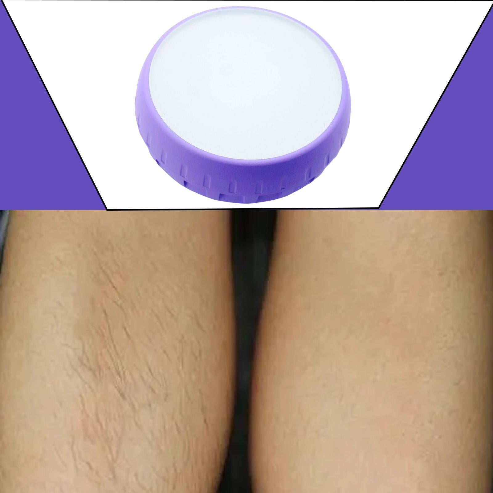 painlessness hair Eraser Mild epilation Portable for Legs Arms Women Men Purple