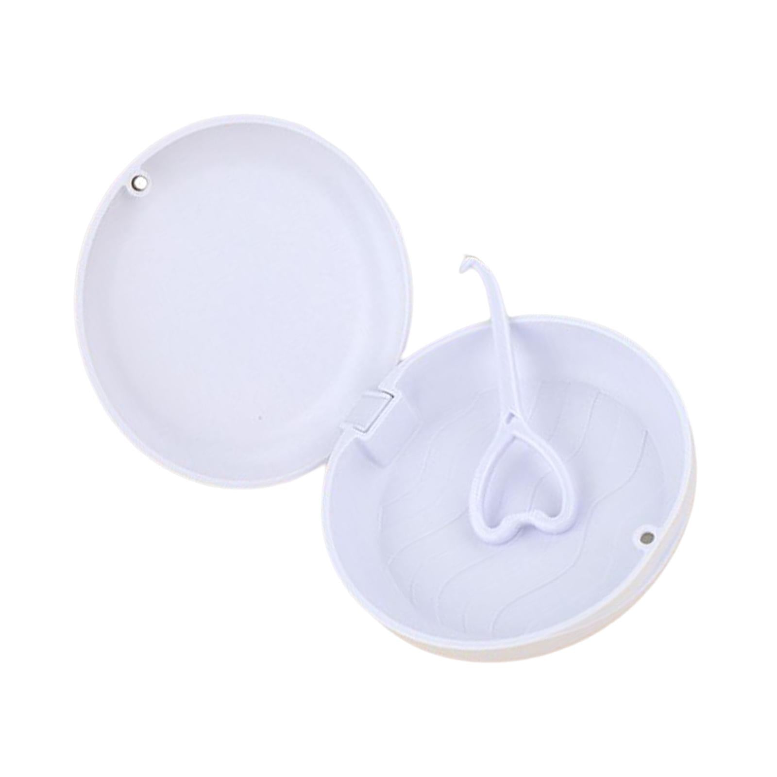 Portable Retainer Case Oral Organizer Durable Dentures Storage Boxes white