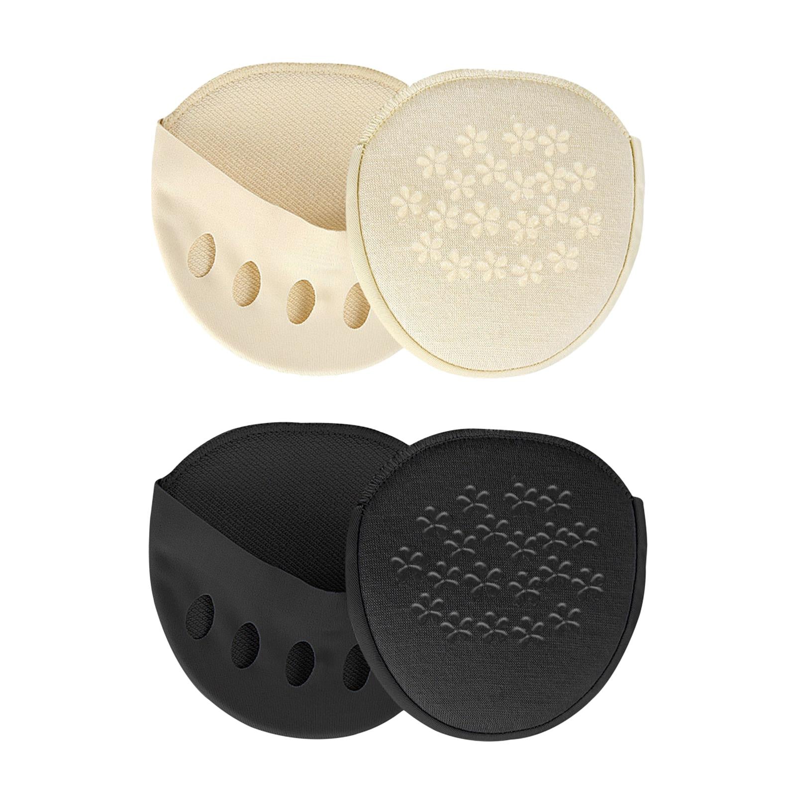 five toe Forefoot Pads Breathable Invisible Socks Metatarsal Pads Foot Pads Beige