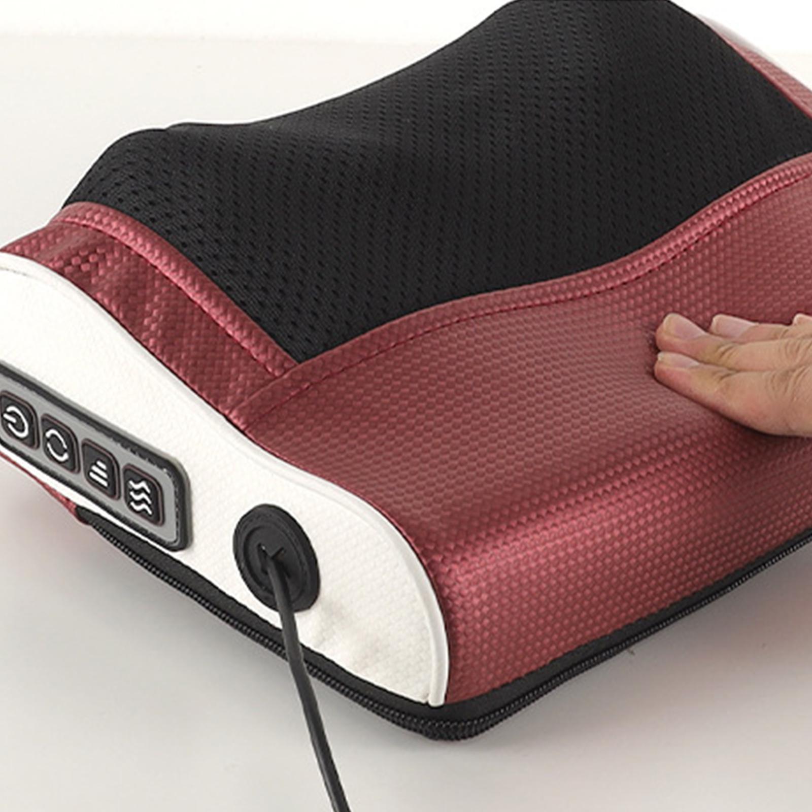 Shiatsu Neck Massager Massaging Tool Muscle Relief Deep Tissue for Office Red