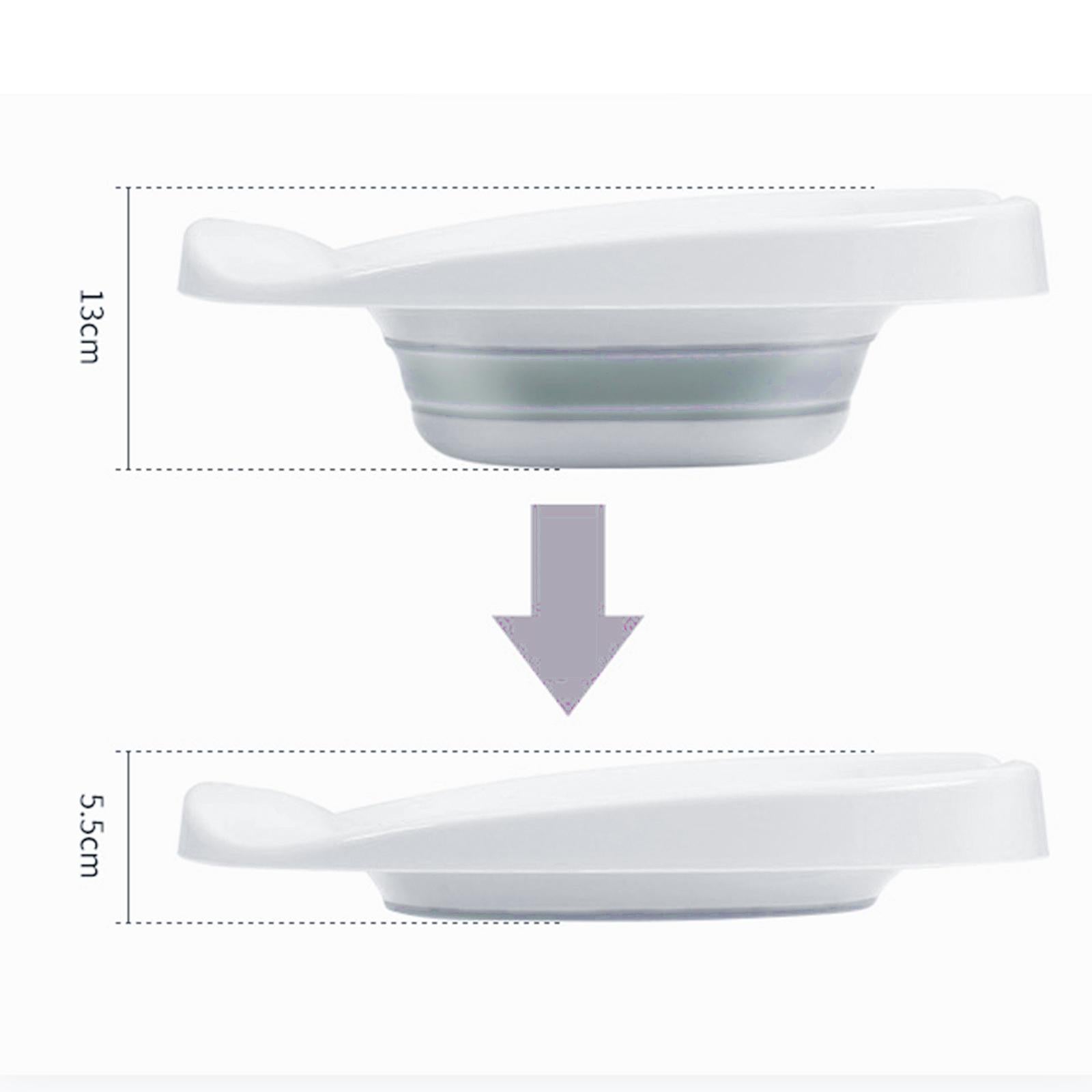 Sitz Bath for Toilet seat Squirter for Perineal Soaking Elderly Women White