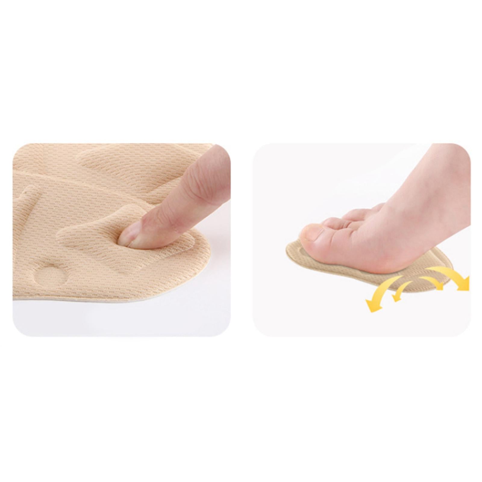 5Pair High Heel Cushion Inserts Metatarsal Pads Soft Forefoot Cushions Beige