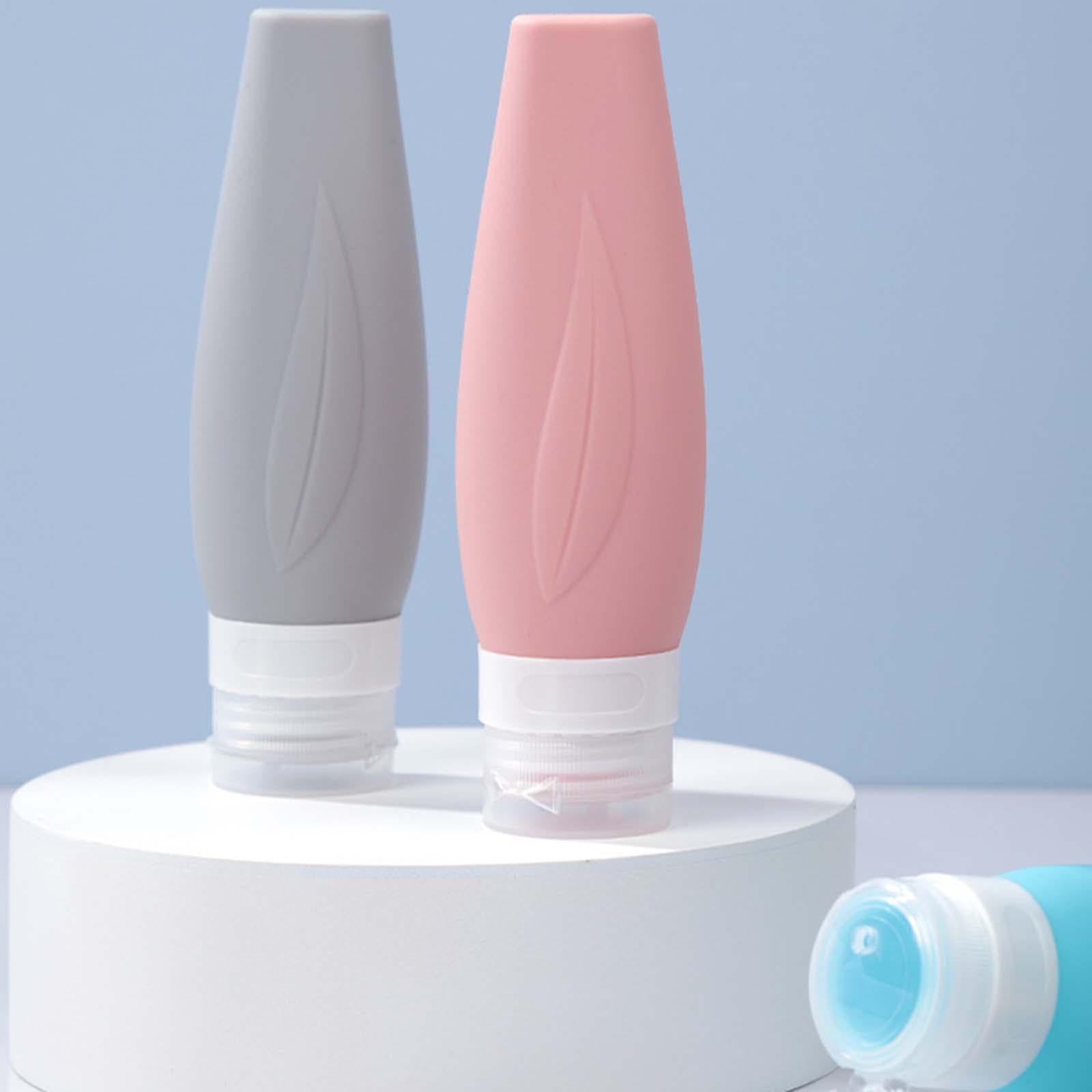 4 Pieces Empty Travel Bottles Set Leakproof Squeezable for Cosmetic Liquids 60ml