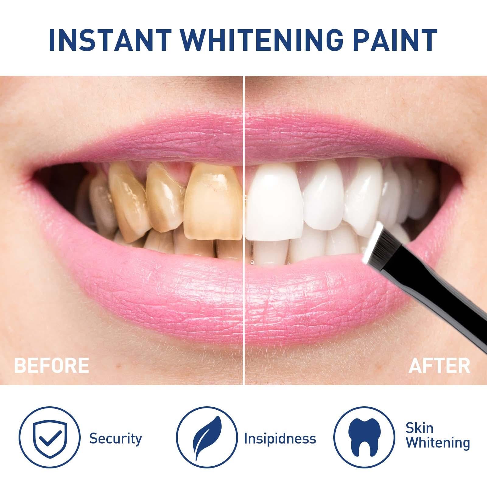 Tooth Whitening Paint Reduce Yellowing Cleaning for Travel Brightening