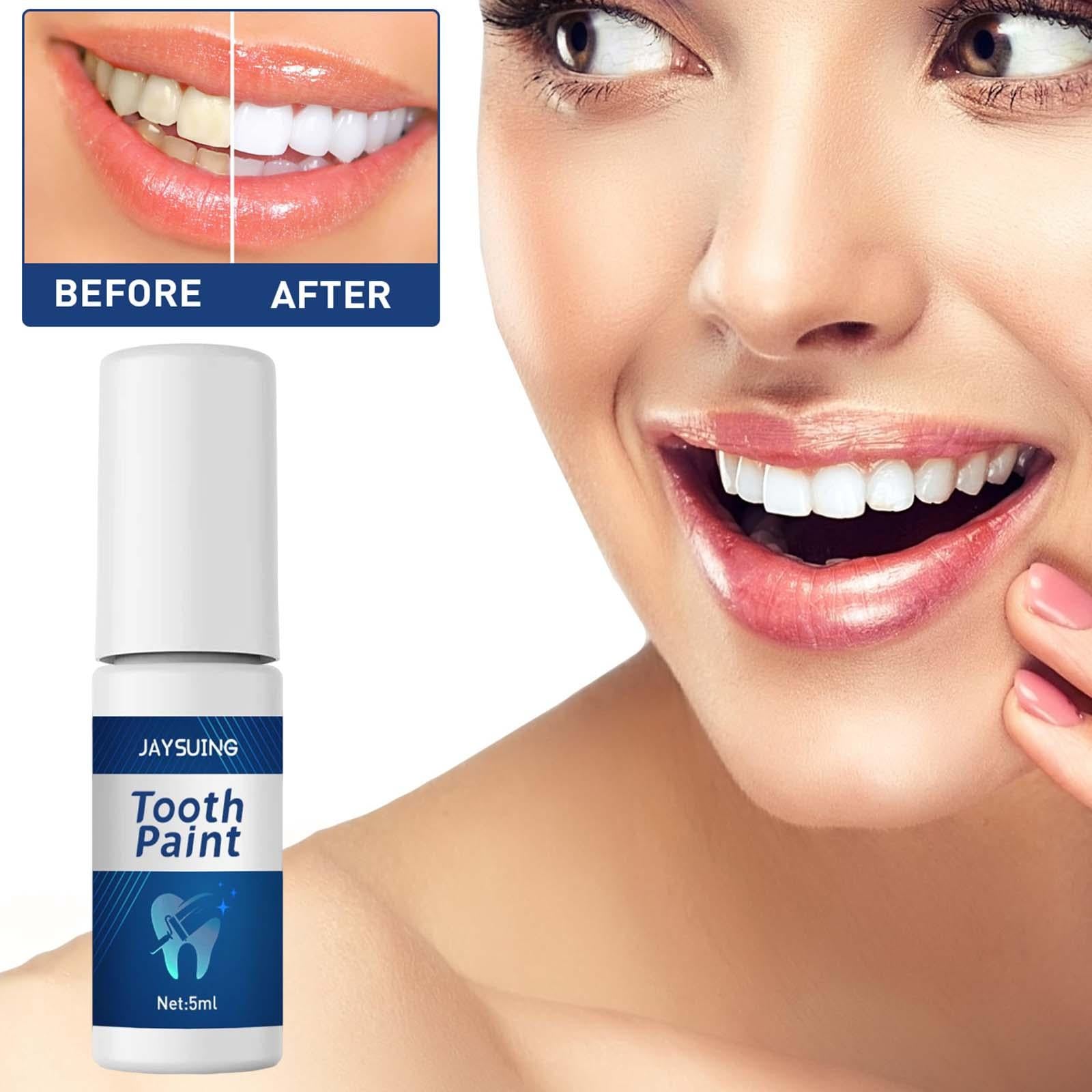 Tooth Whitening Paint Reduce Yellowing Cleaning for Travel Brightening