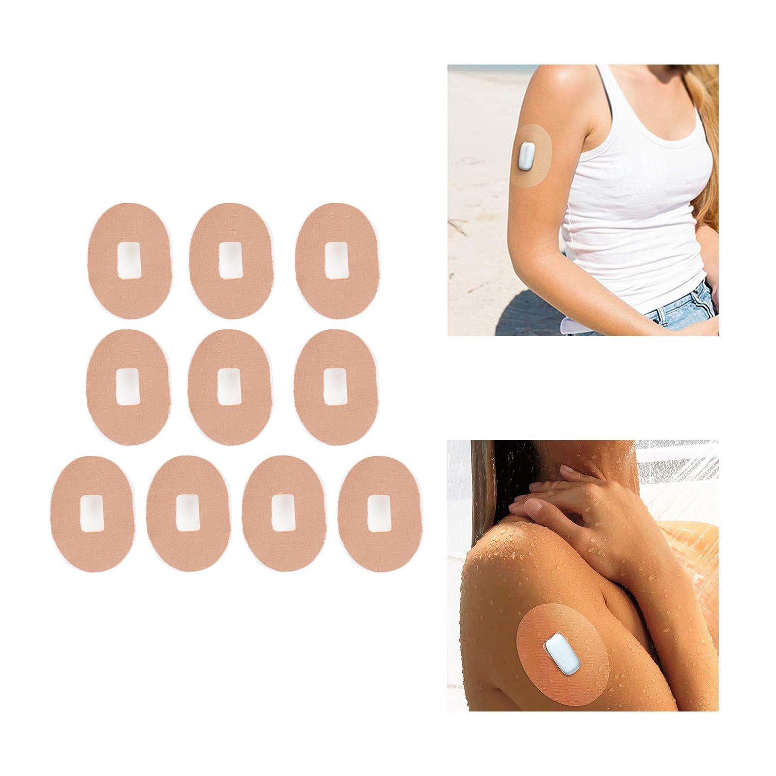 10Pcs Adhesive Patches Sensor Covers Waterproof Stickers Sport Patches