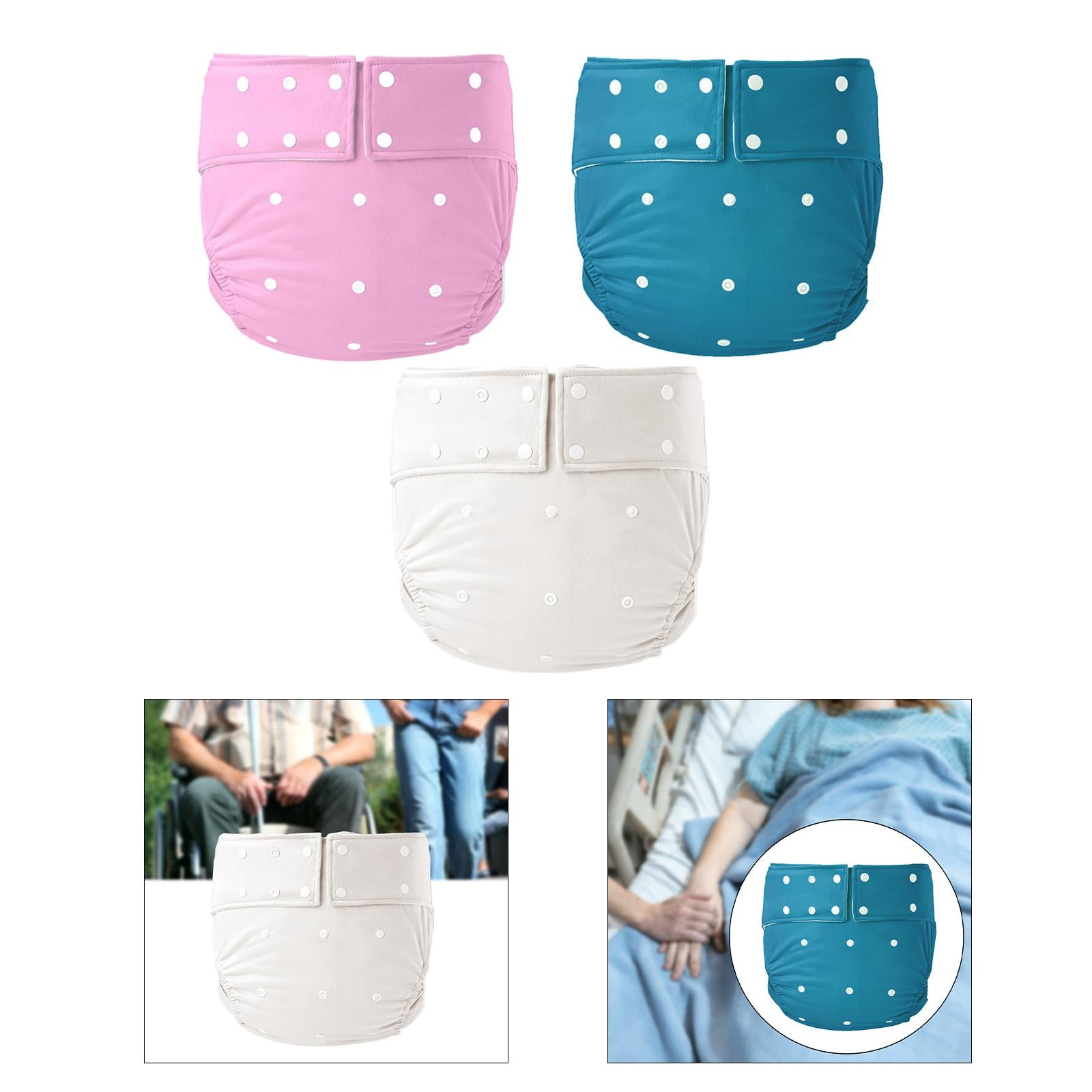 Waterproof Adult Pocket Diaper Washable for Incontinence TPU Coat for Adults Pink