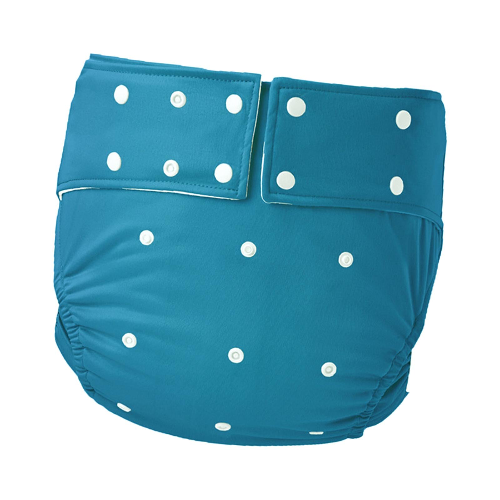 Waterproof Adult Pocket Diaper Washable for Incontinence TPU Coat for Adults Blue