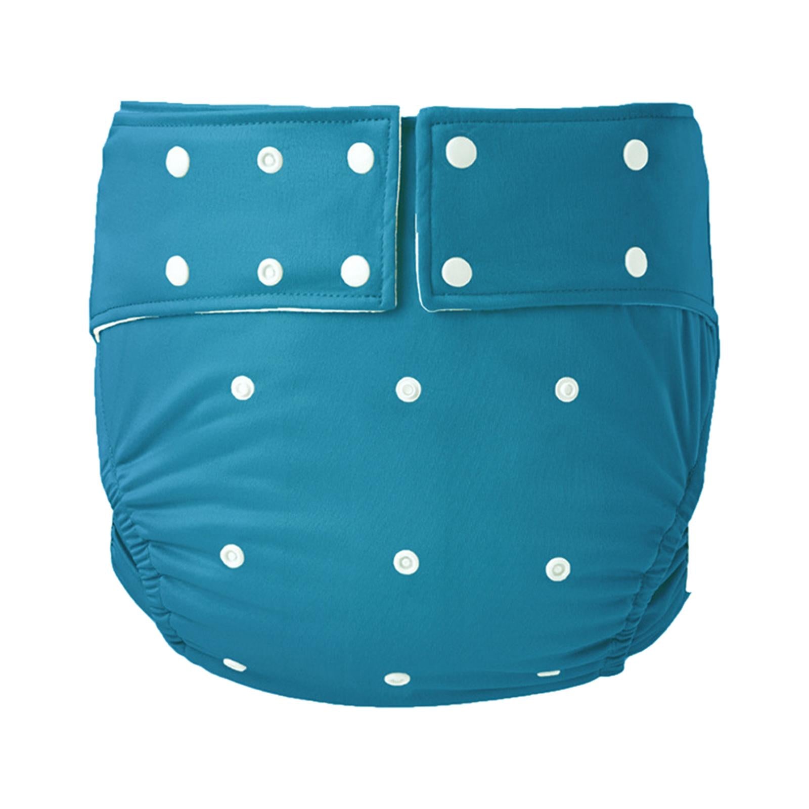 Waterproof Adult Pocket Diaper Washable for Incontinence TPU Coat for Adults Blue