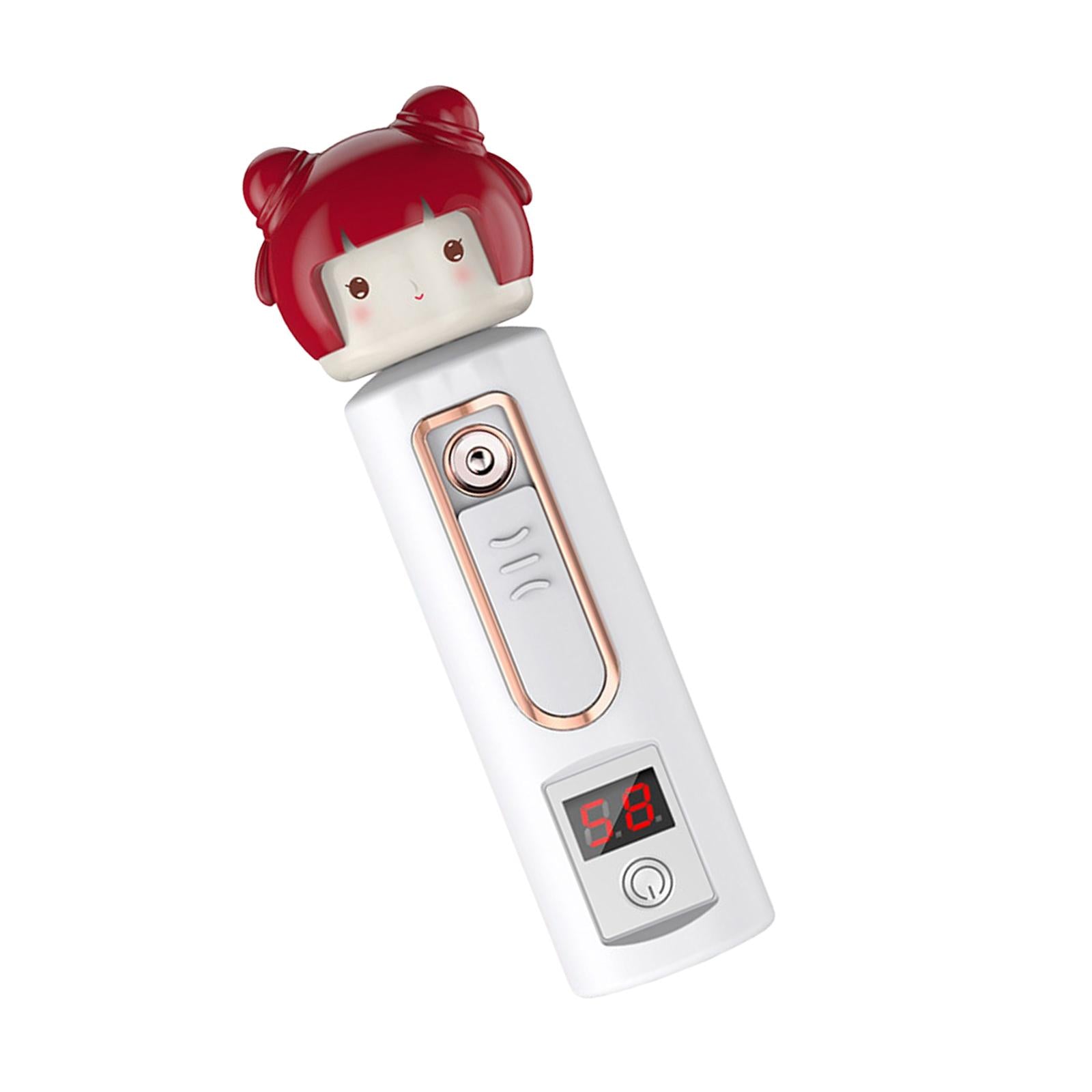 Nano Facial Mister with Moisture Tester 30ml Atomization for Makeup Red