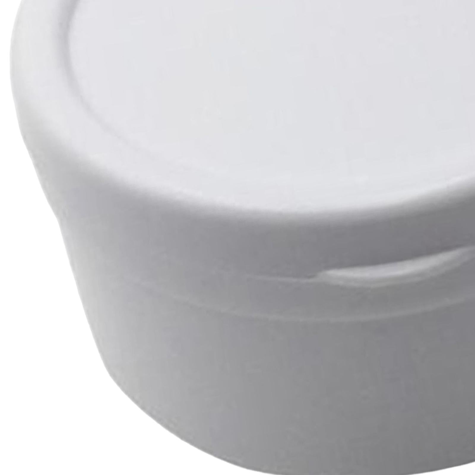 Retainer Case Dentures Box Cup with Strainer Basket Stylish White