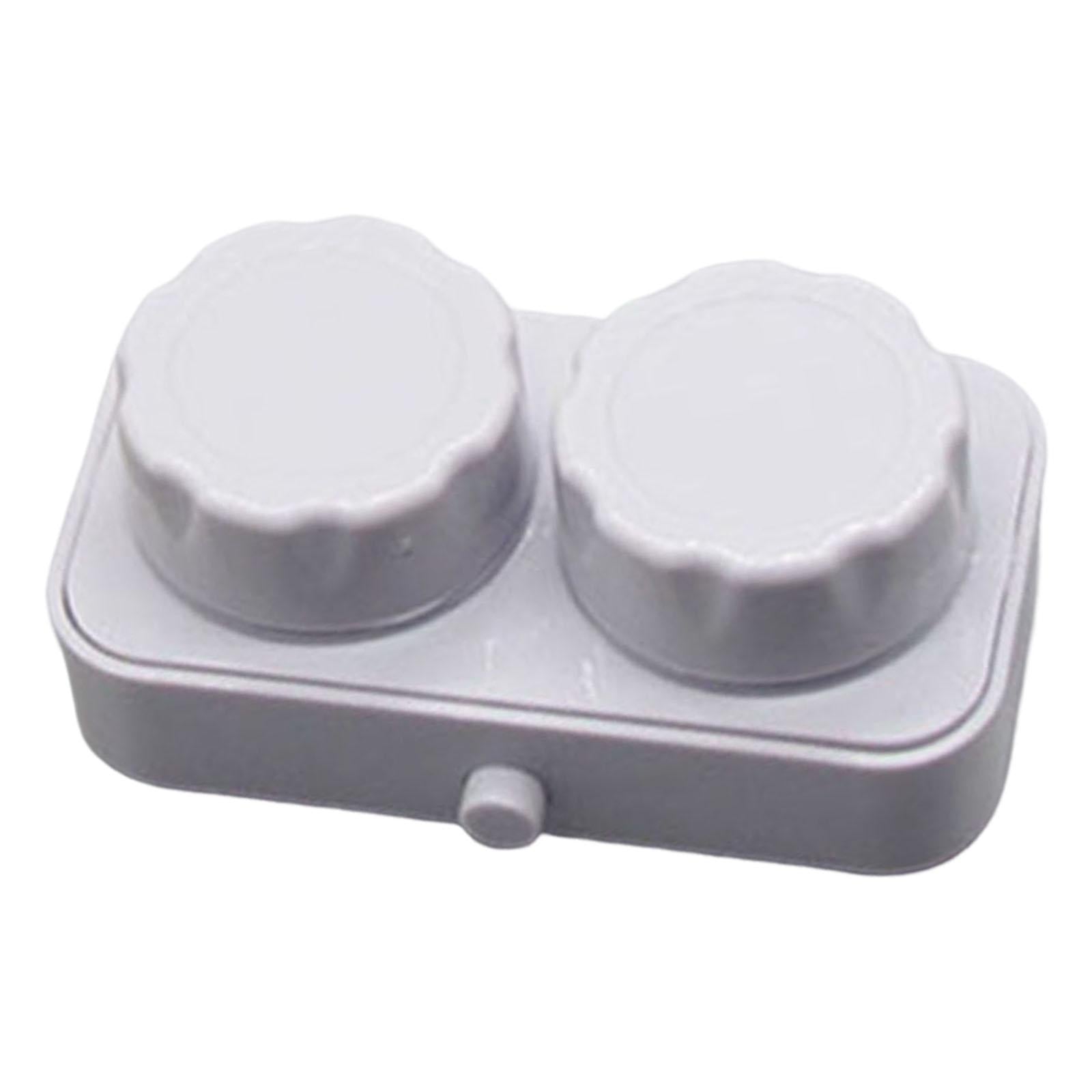Contact Cleaner Case Box Travel for Lens Disposal Soft Lens Rgp Lens Gray