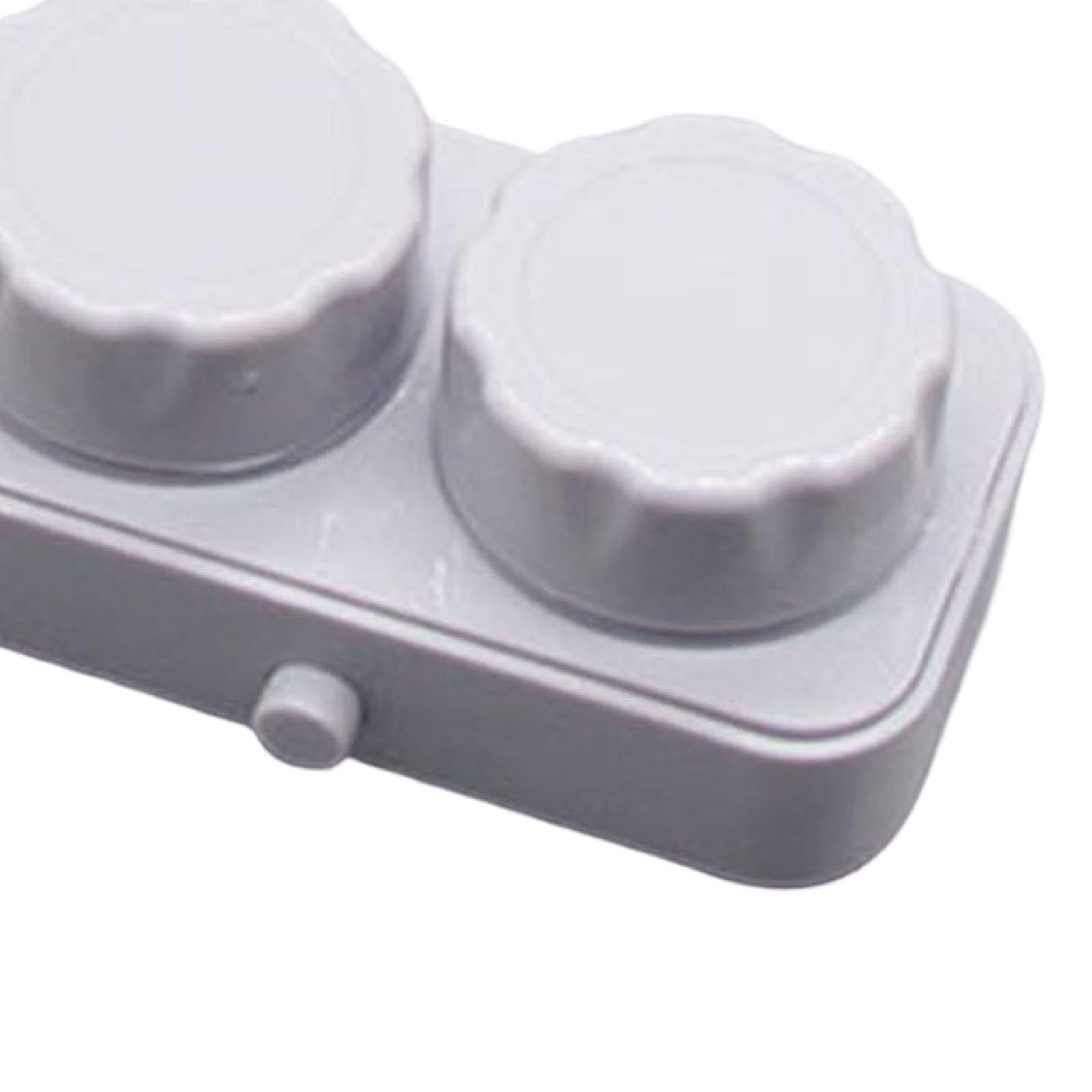 Contact Cleaner Case Box Travel for Lens Disposal Soft Lens Rgp Lens Gray