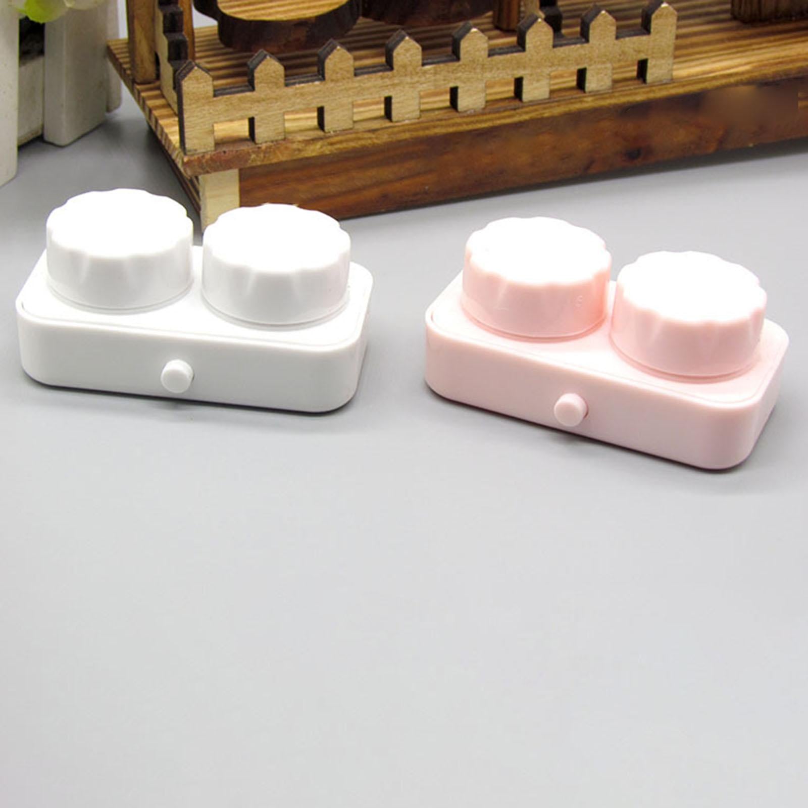 Contact Cleaner Case Box Travel for Lens Disposal Soft Lens Rgp Lens Pink