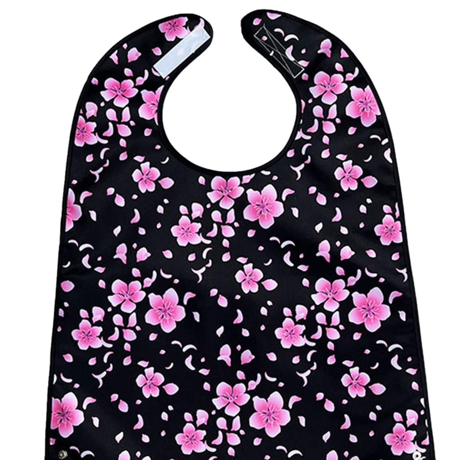 Adult Bibs for Eating Waterproof Full Protection for Elderly Women and Men Black