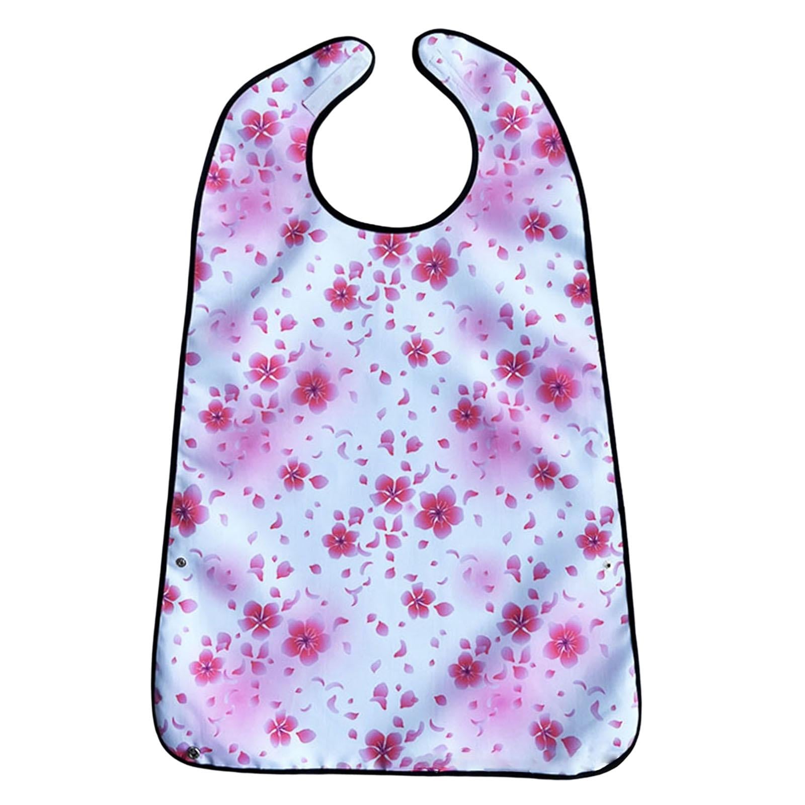 Adult Bibs for Eating Waterproof Full Protection for Elderly Women and Men White