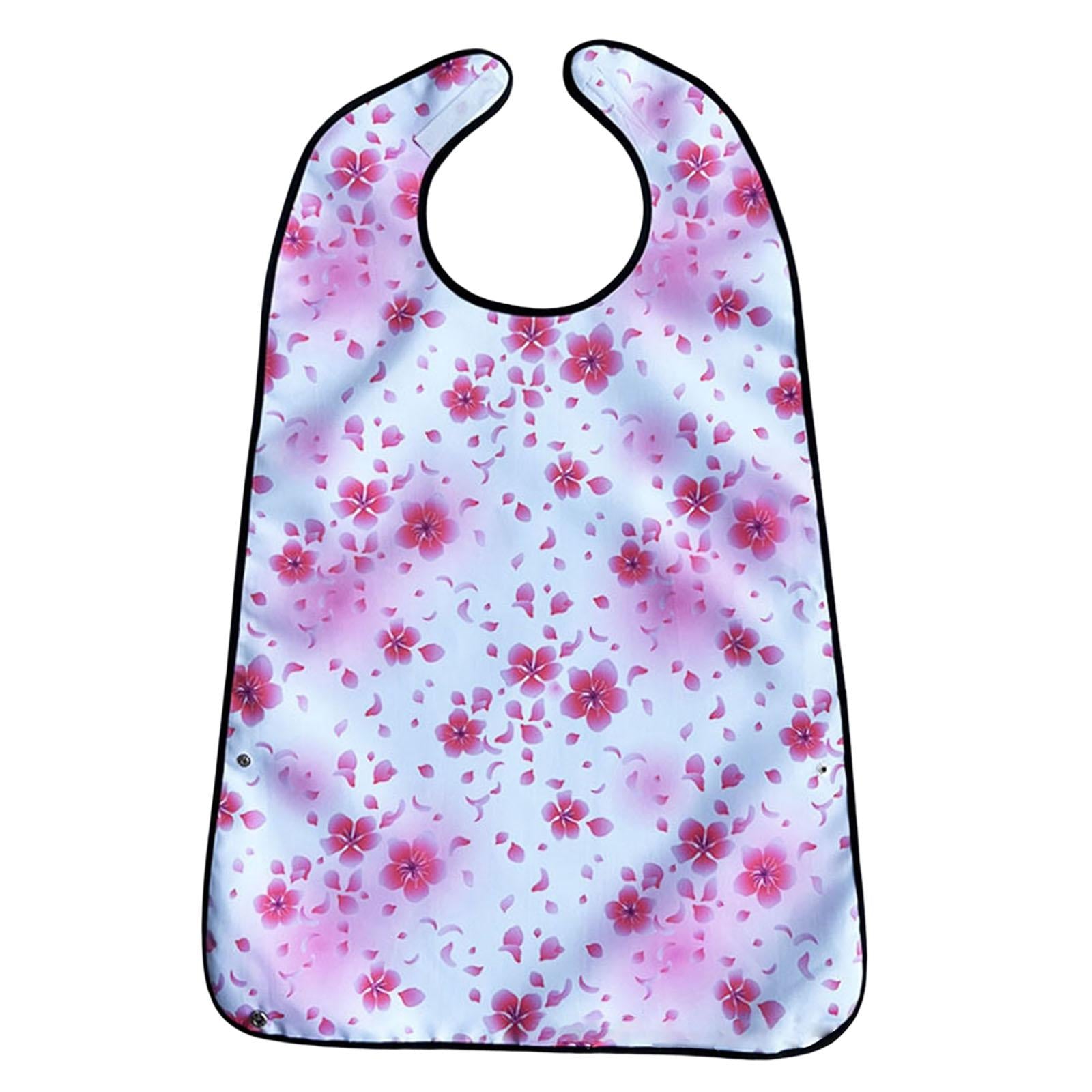 Adult Bibs for Eating Waterproof Full Protection for Elderly Women and Men White