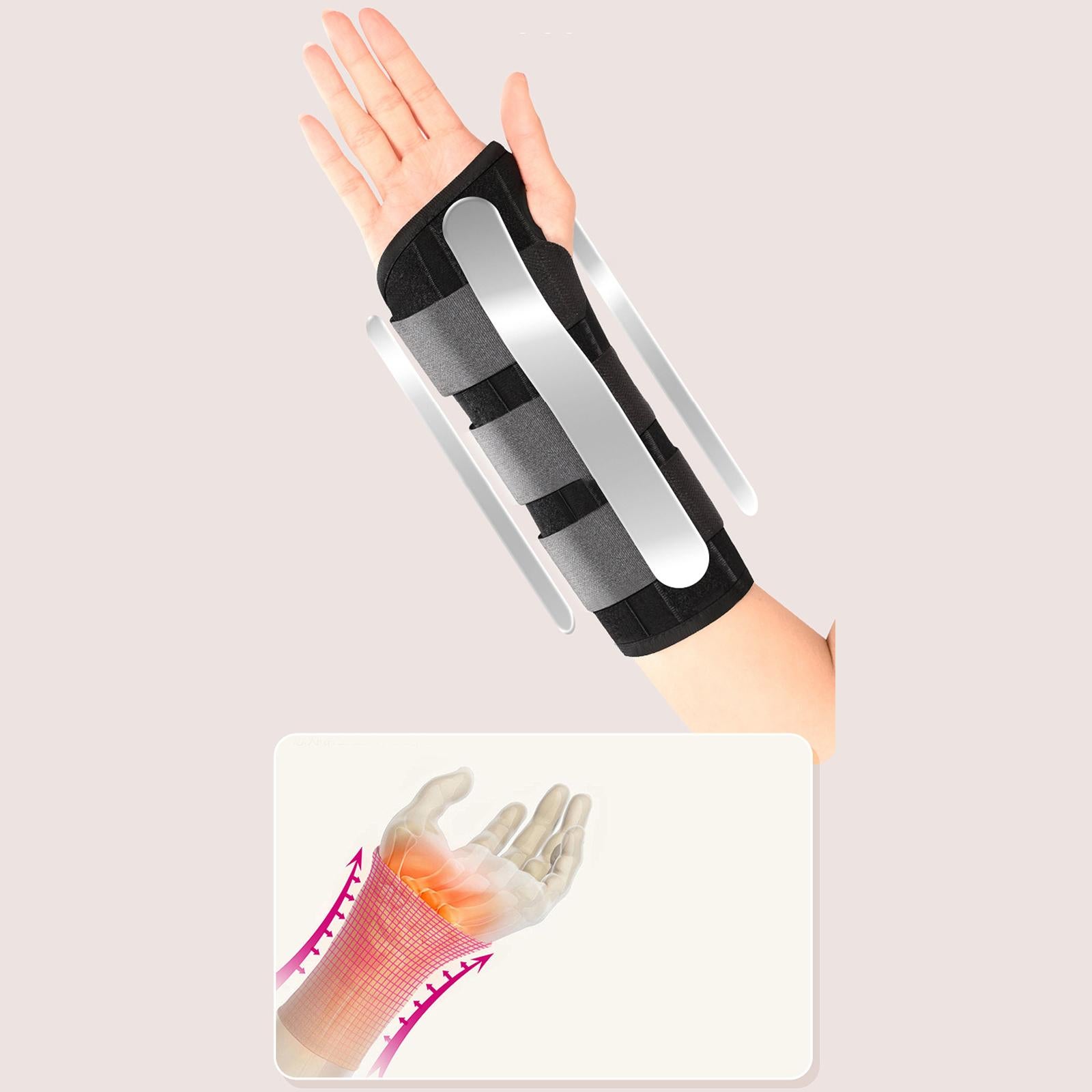 Wrist brace Carpal Tunnel with 3 Straps Wrist Splint Wrist Support Brace M Right