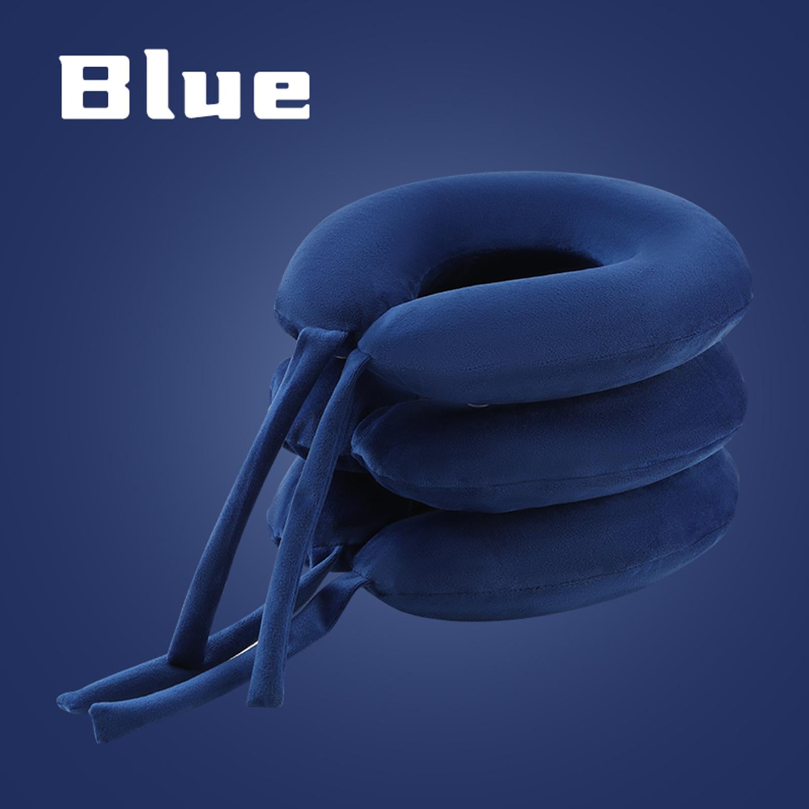 Cervical Neck Traction Device Velvet for Shoulder Alignment Spine Alignment red