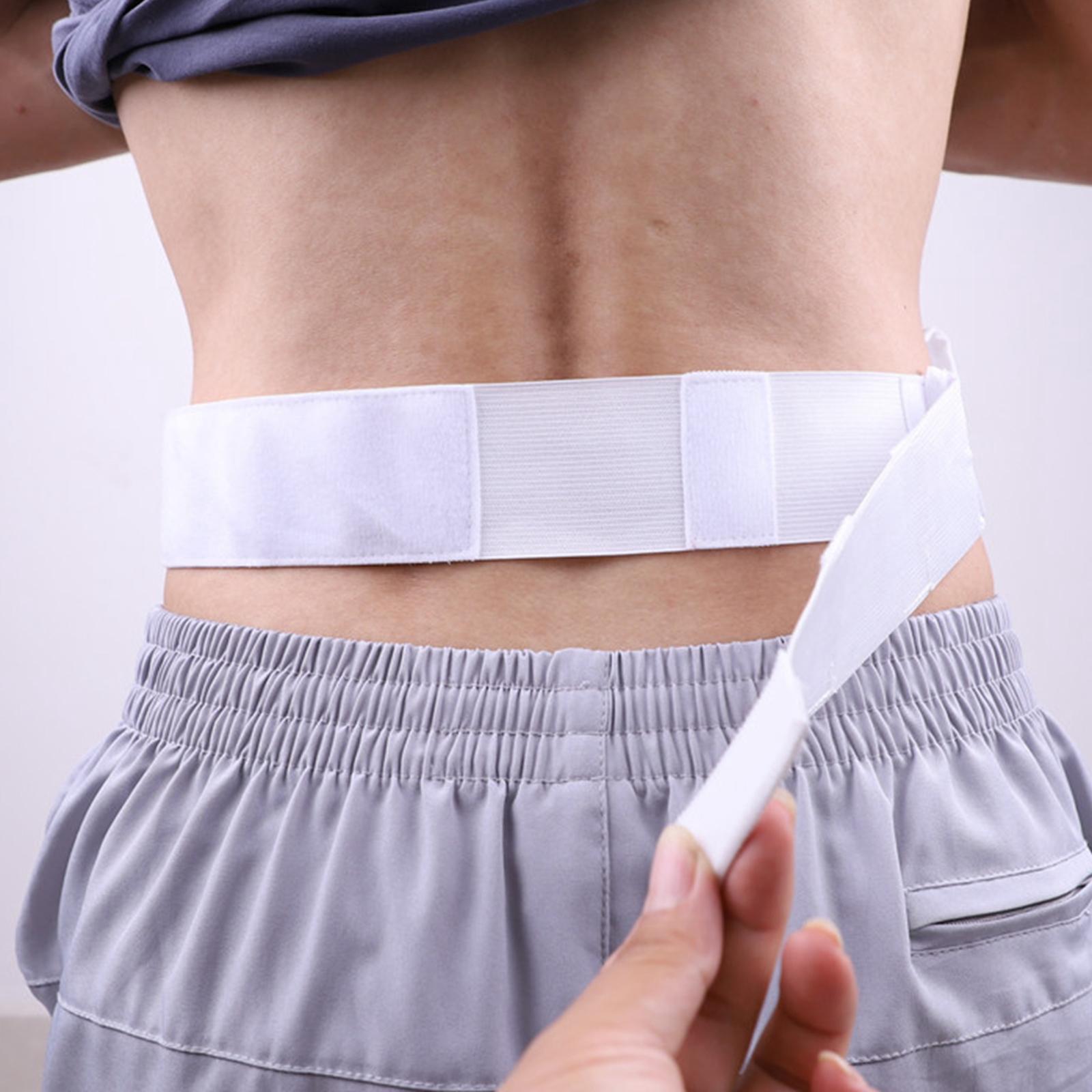 Peritoneal Dialysis Belt with Bag Protection Belt PD Band for Men Women White