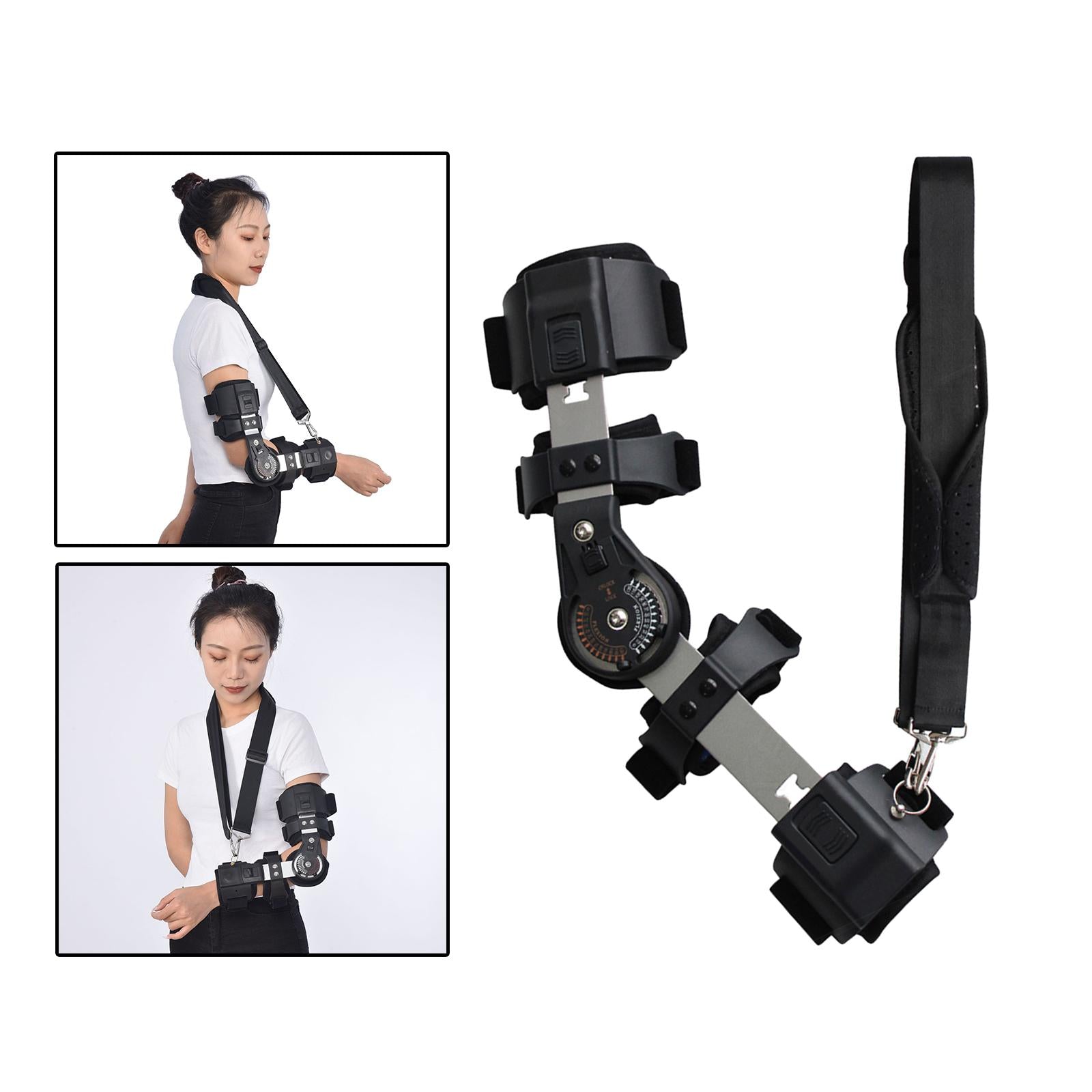 Elbow Brace Corrective Protector Hinged Post OP Adjustable Fracture Splint Left