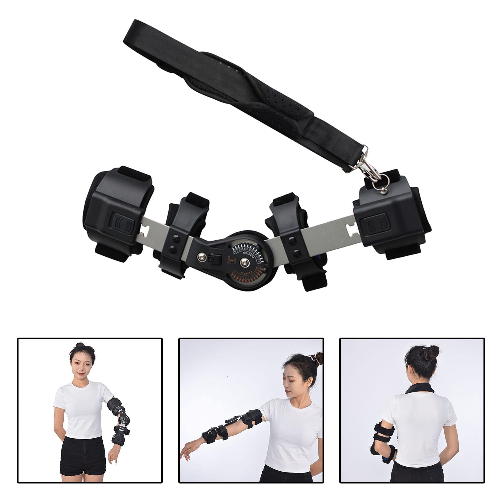 Elbow Brace Corrective Protector Hinged Post OP Adjustable Fracture Splint Left